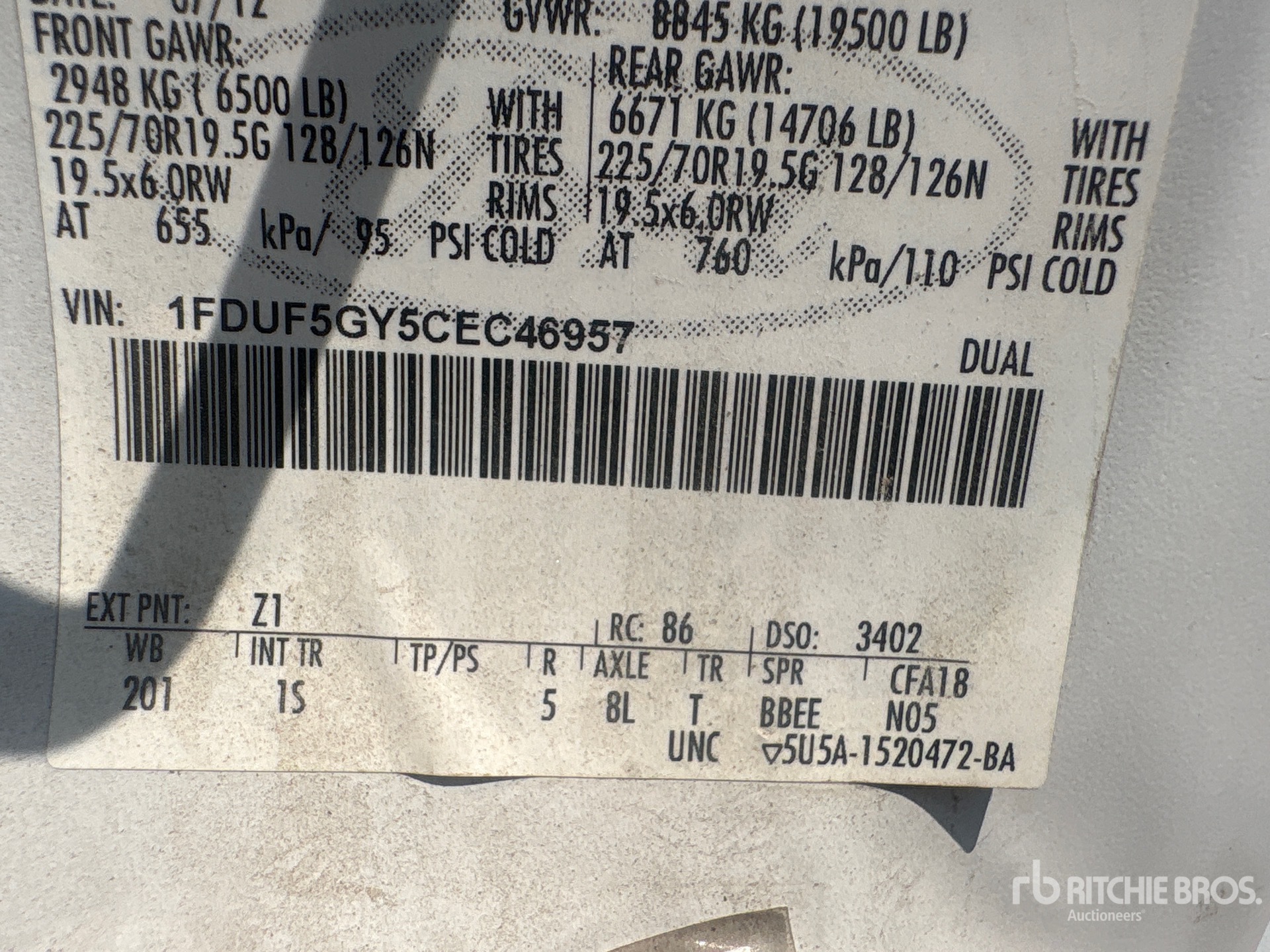 2012 Ford ODYSSEY XL