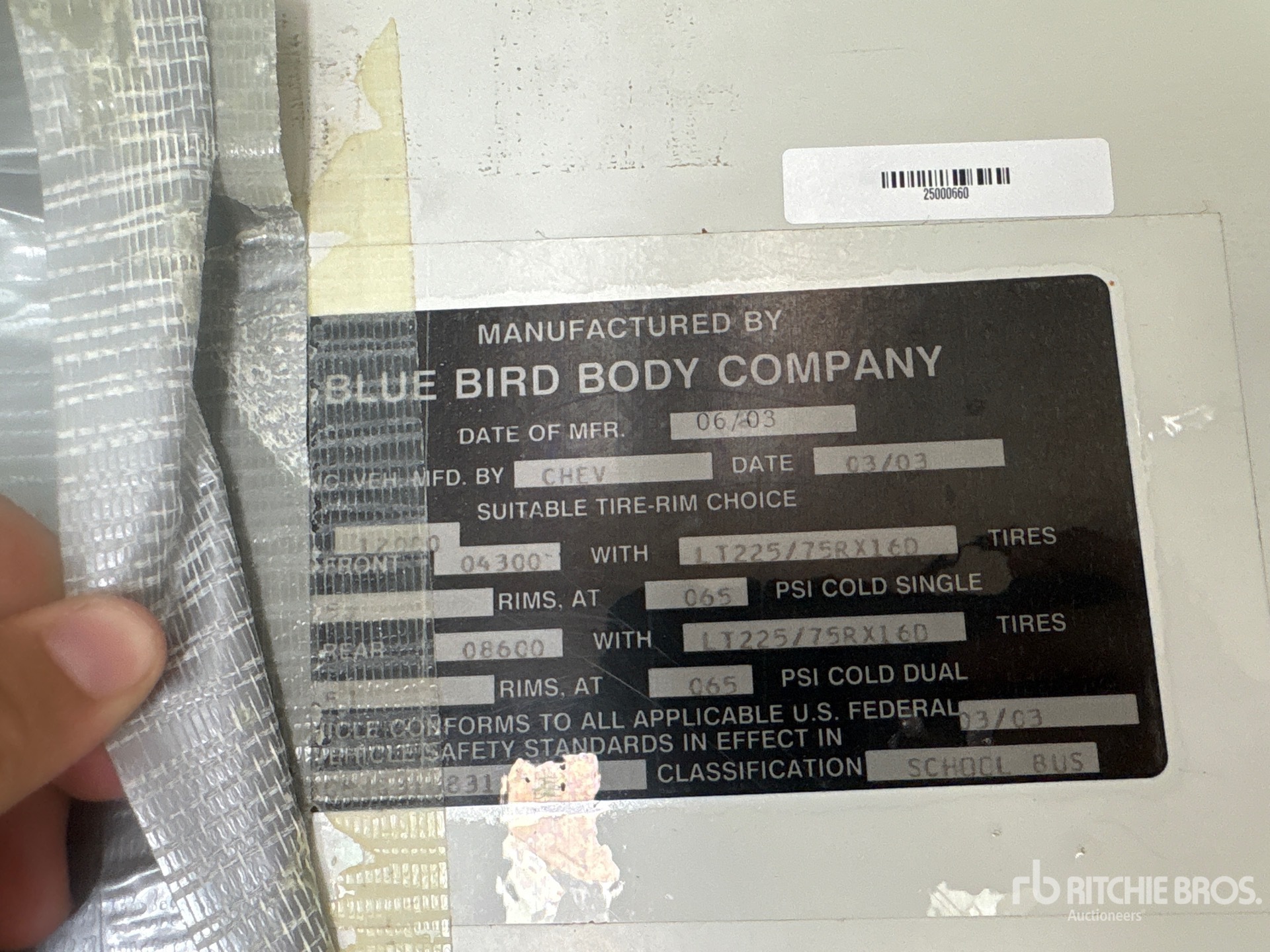 2003 Bluebird MICROBIRD
