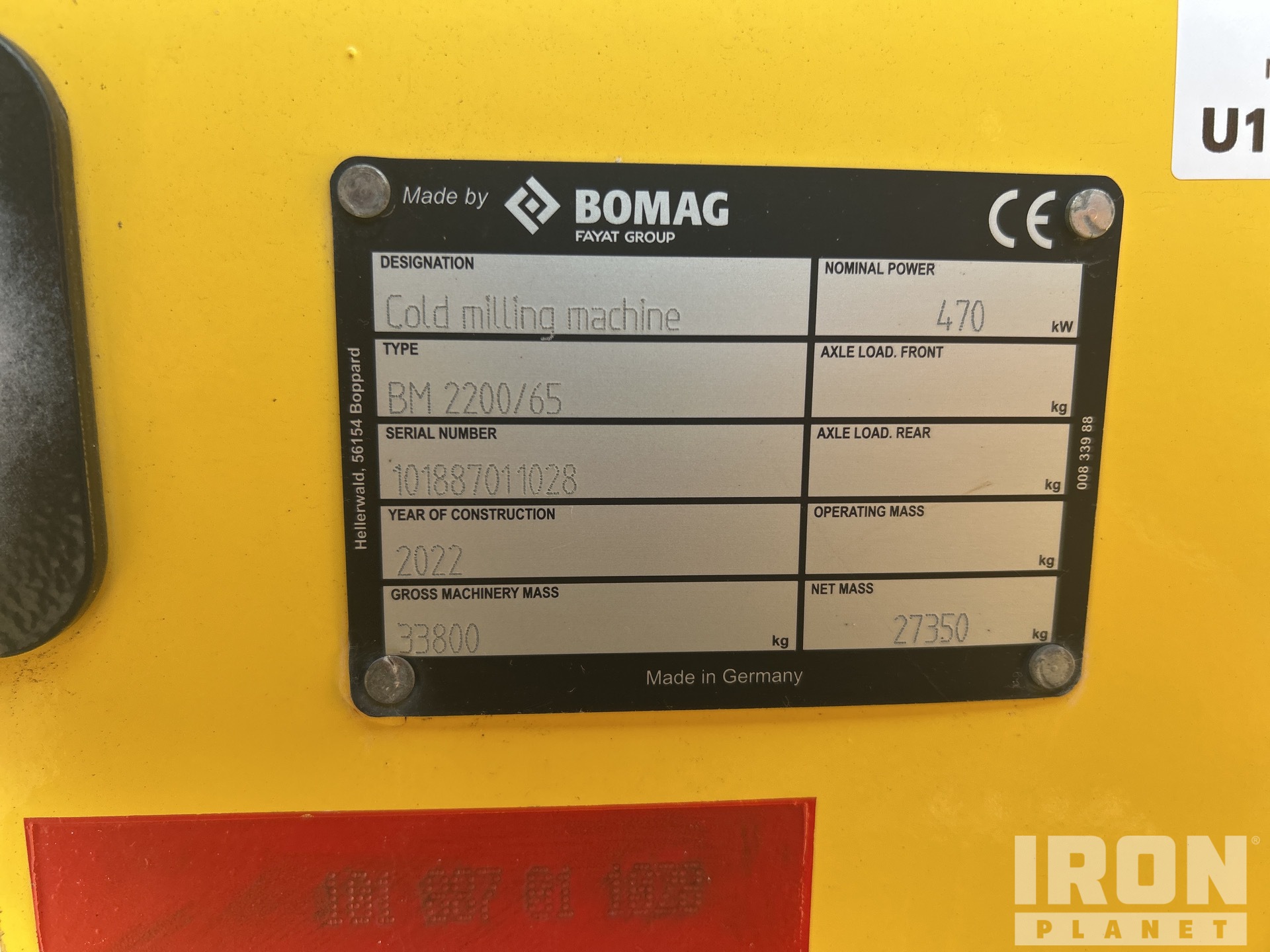 2022 Bomag BM2200/65