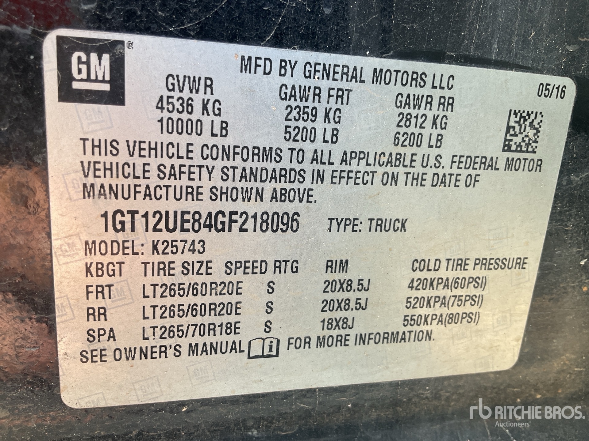 2016 GMC SIERRA 2500HD