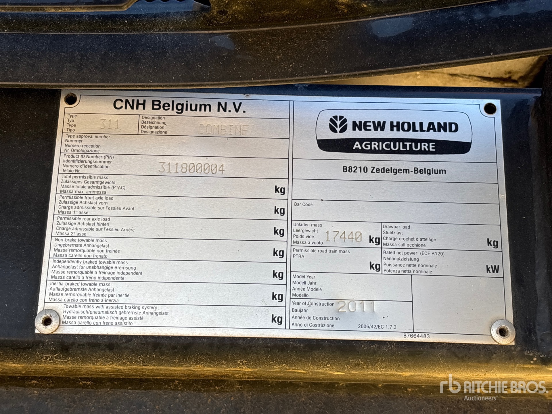 2011 New Holland CX8080