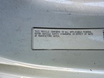 General Appearance with Motor Vehicle Safety Standards Label