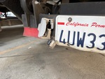 Trailer Chassis with License Plate Light Functional