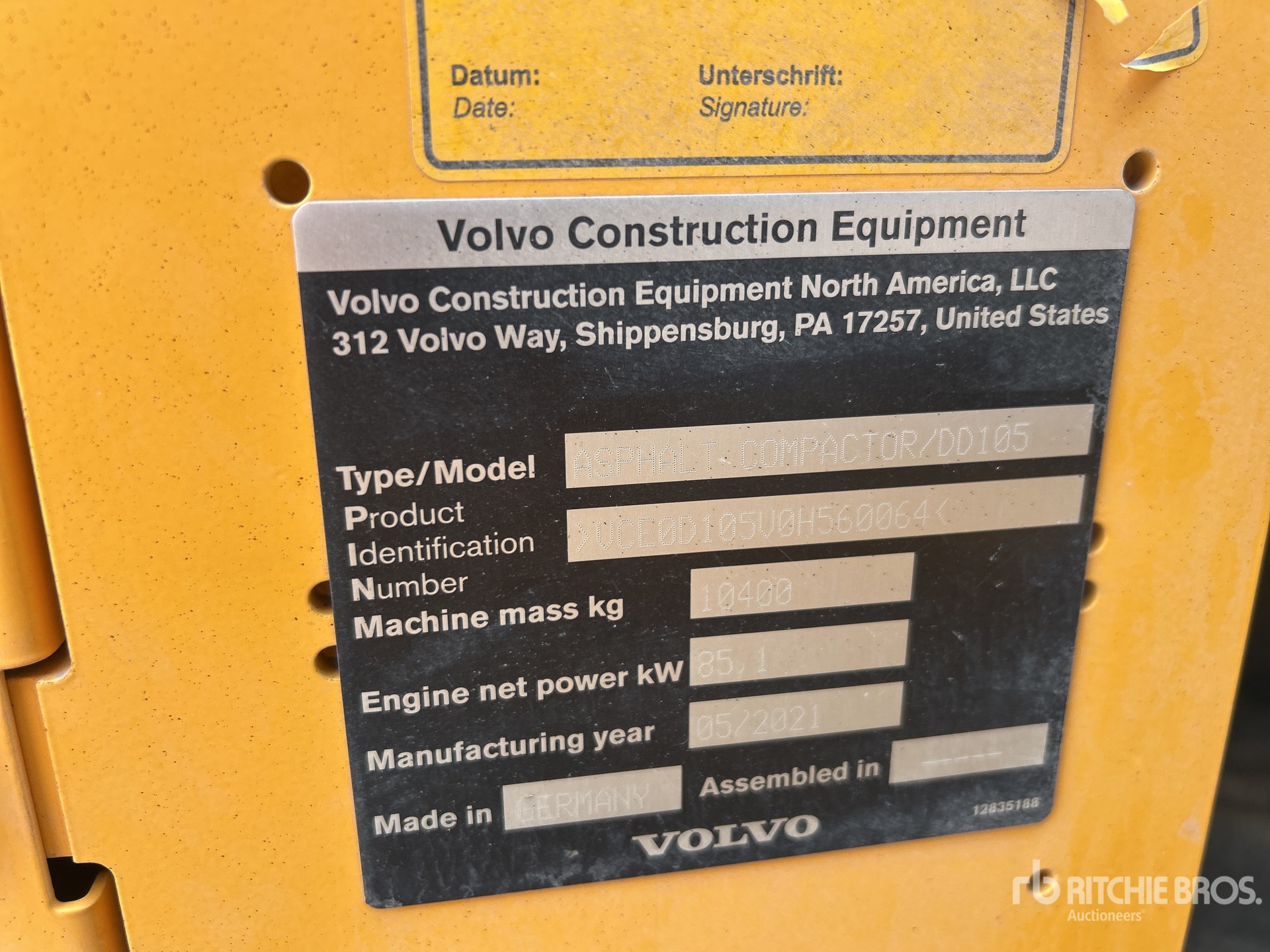2021 Volvo DD105