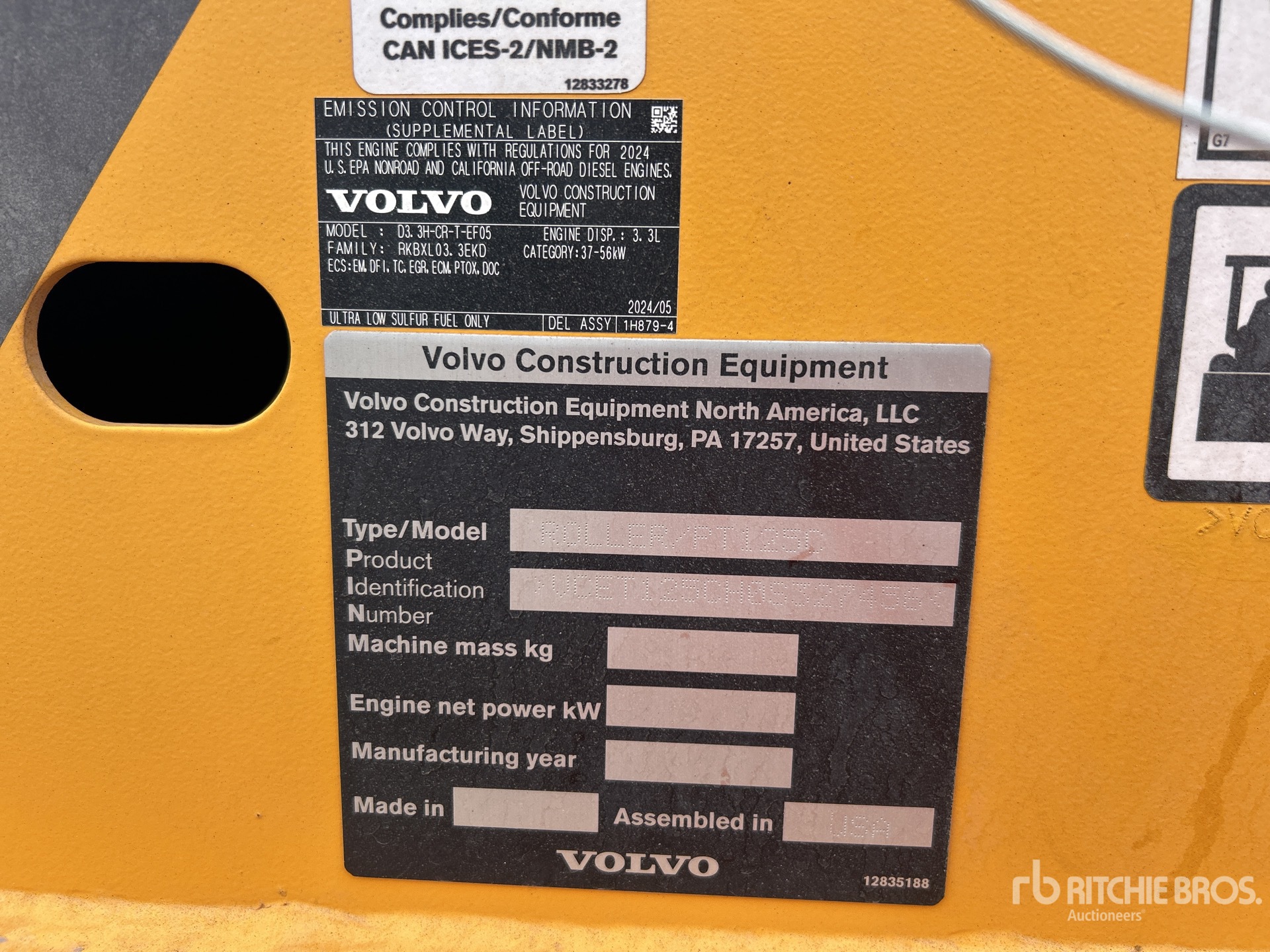Photo of a 2025 Volvo PT125C