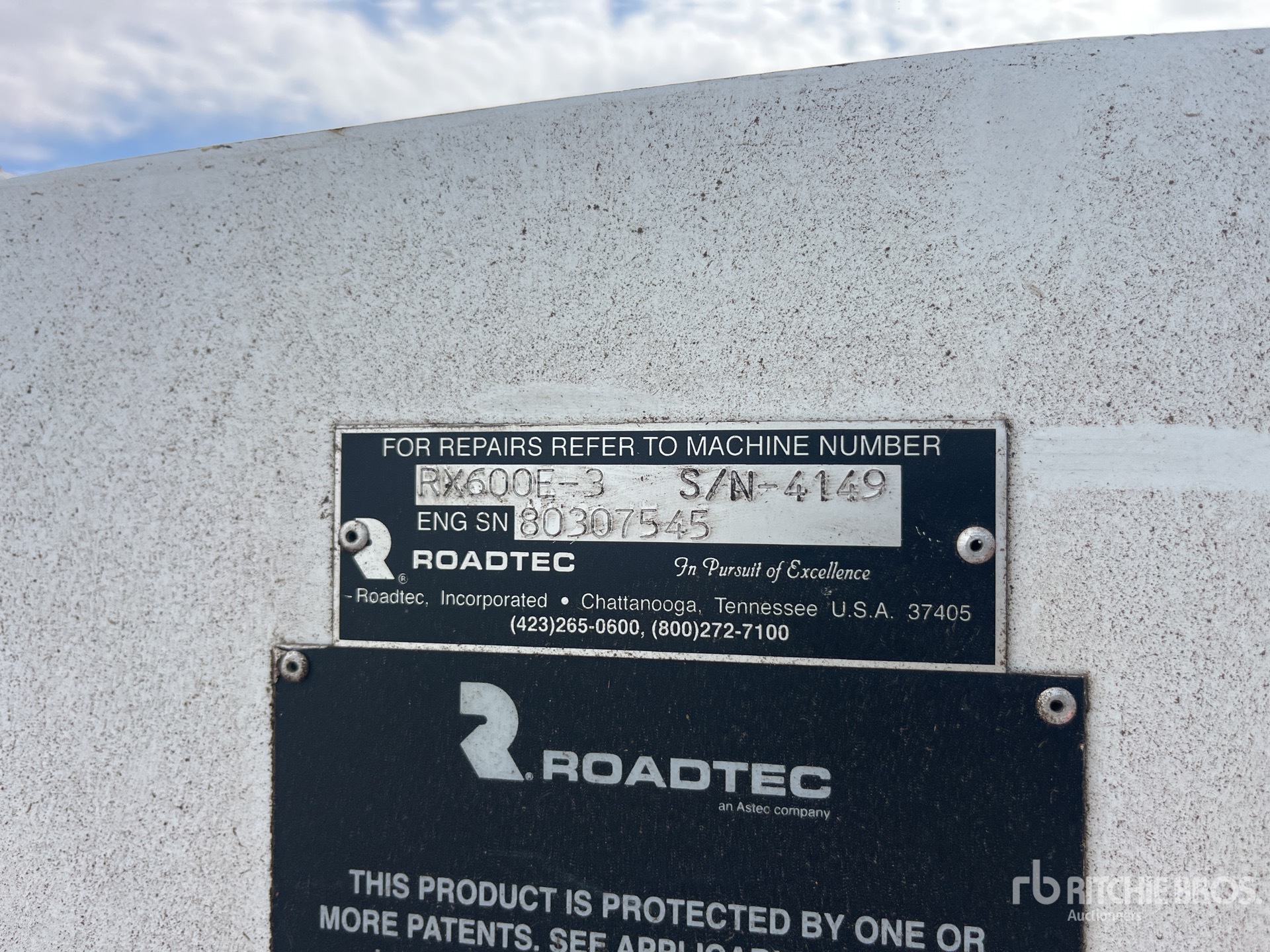 2021 Roadtec / Astec RX600-E3