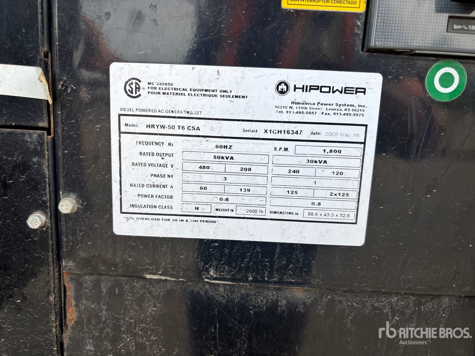 2009 Hipower HRYW-50