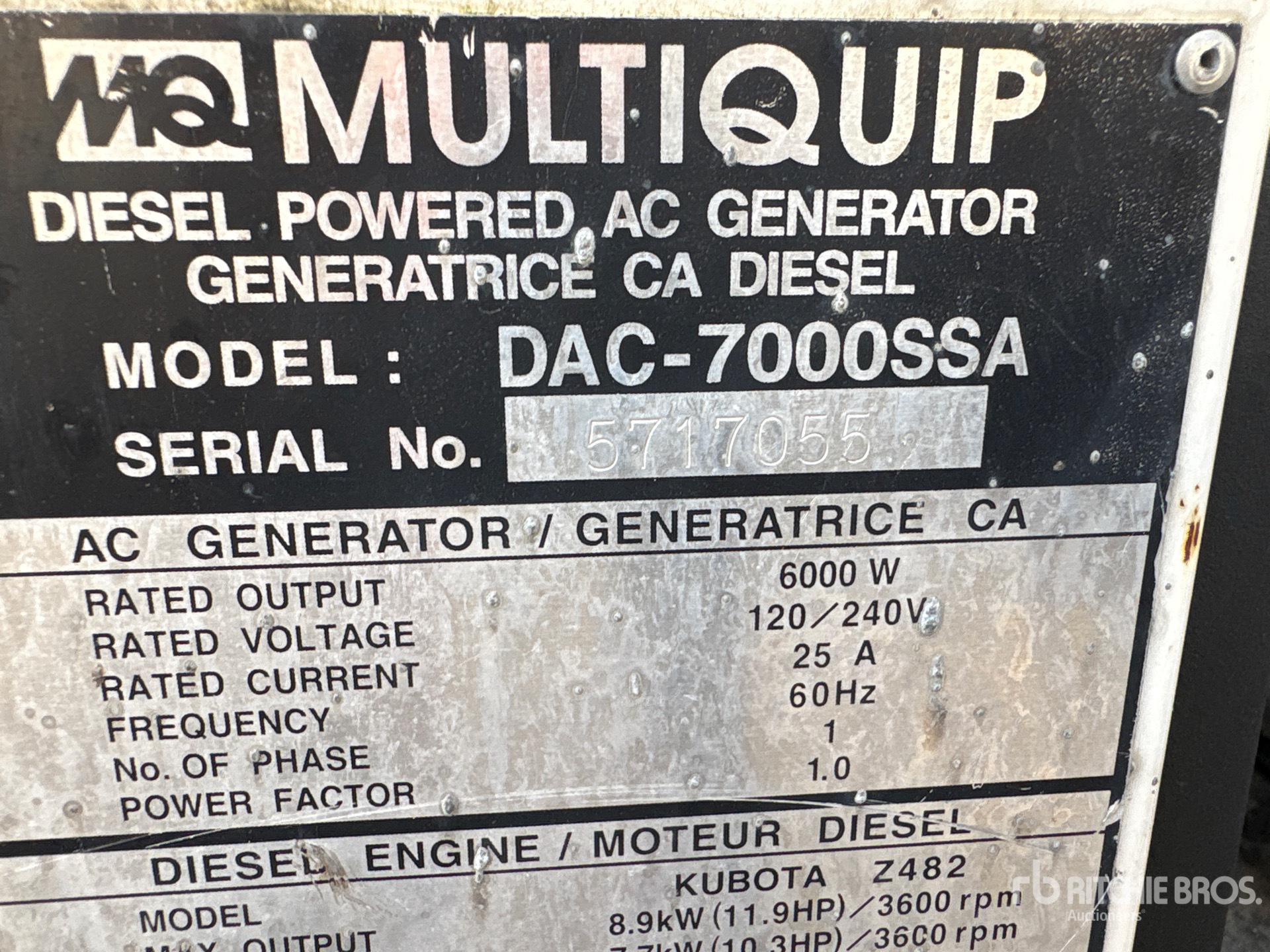 Multiquip DAC-7000SSA