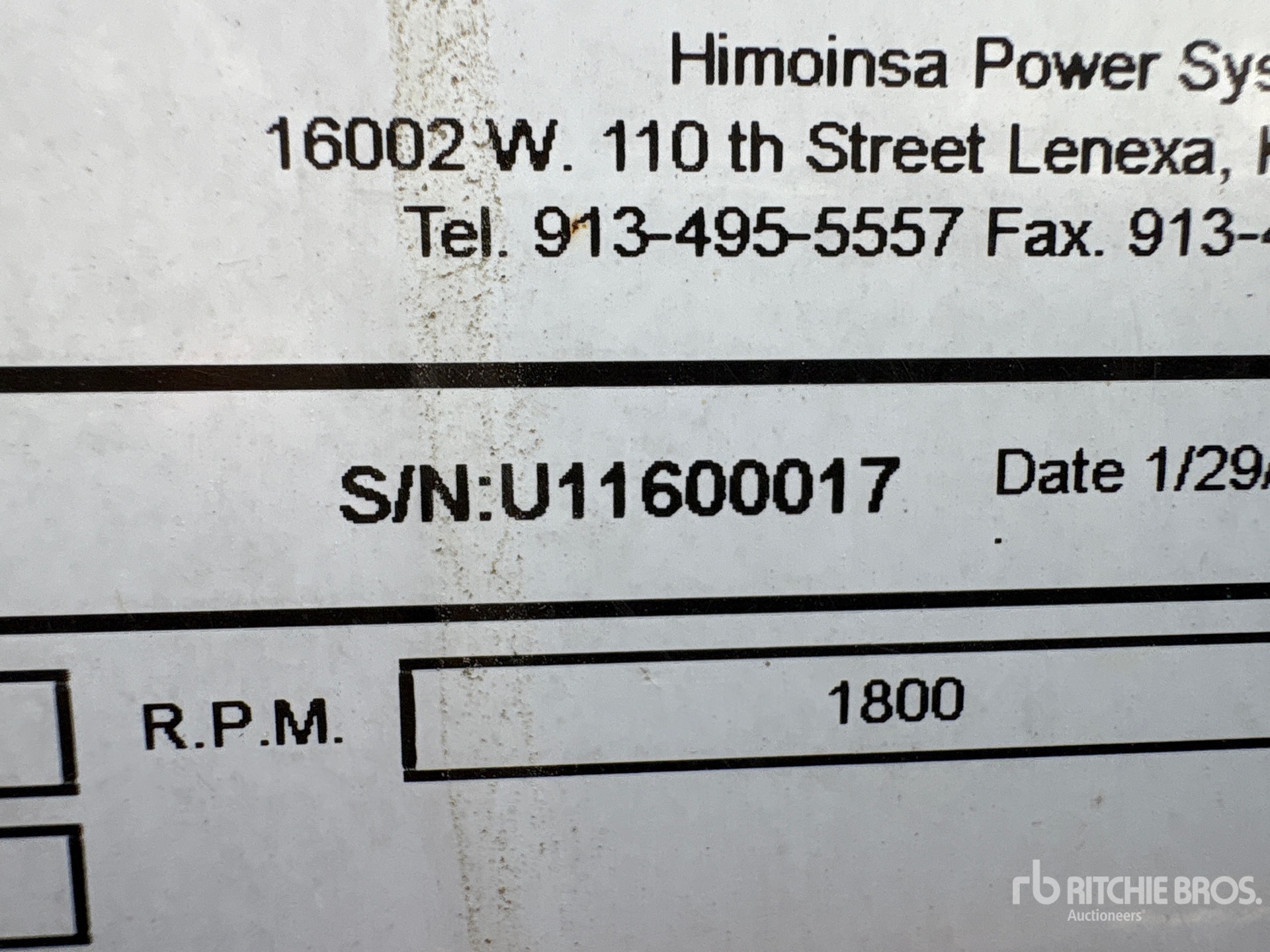 2016 Hipower 2.8 KVA SKID-MOUNTED