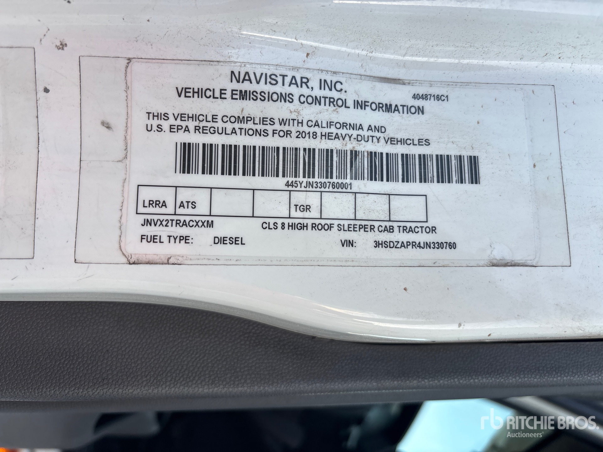 2018 International LT625