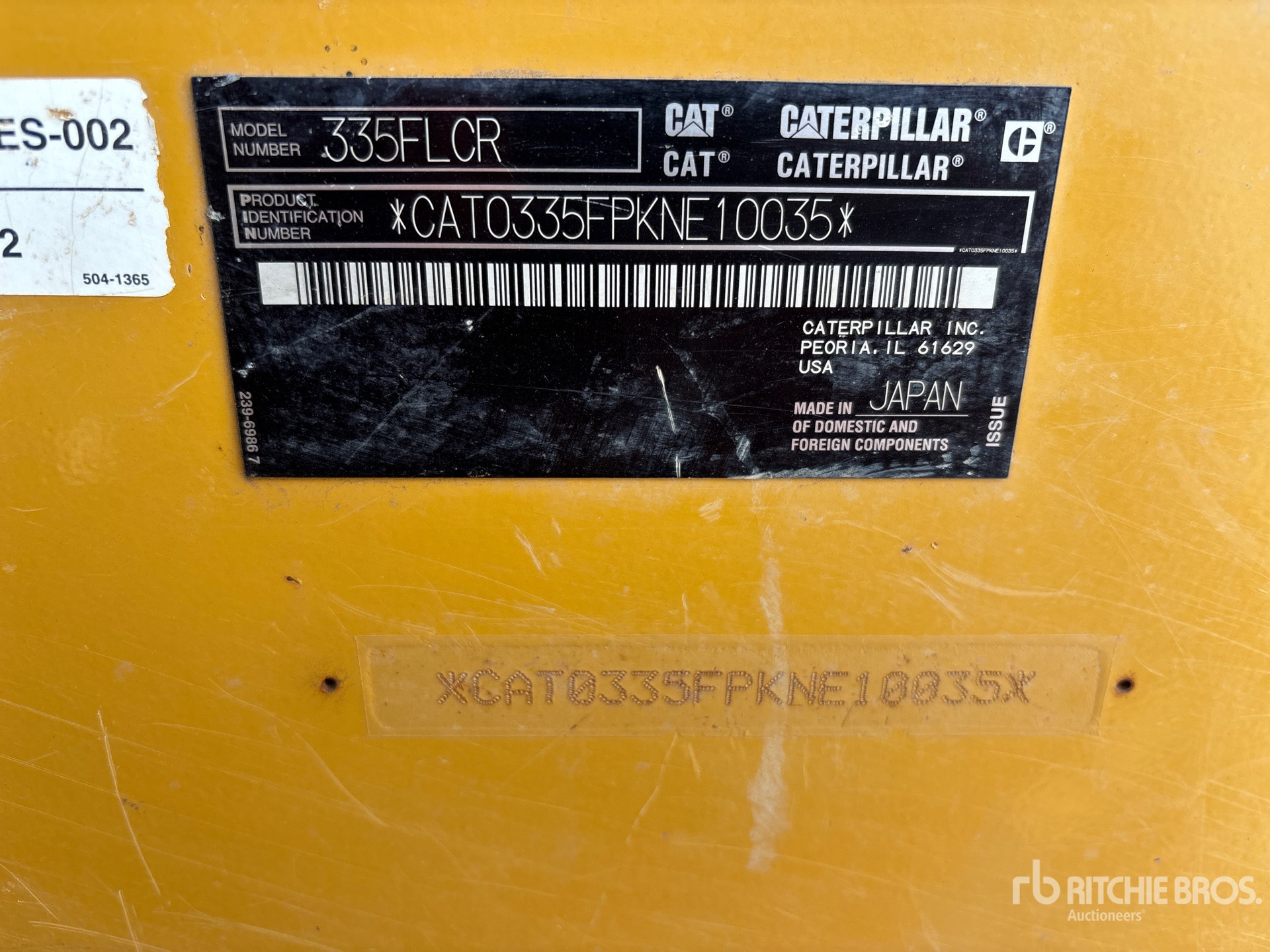 2017 Caterpillar 335F L CR