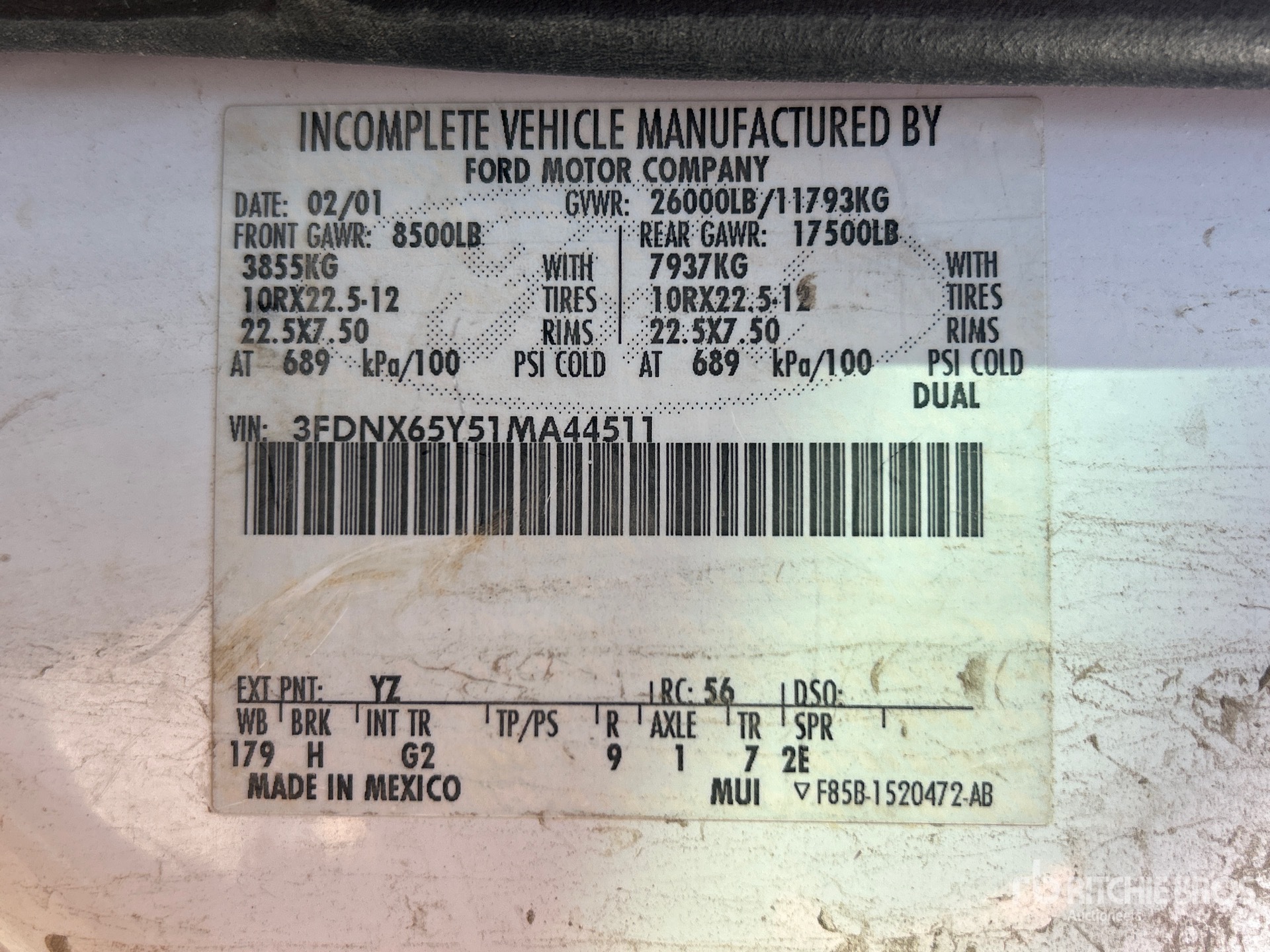 2001 Ford F-650