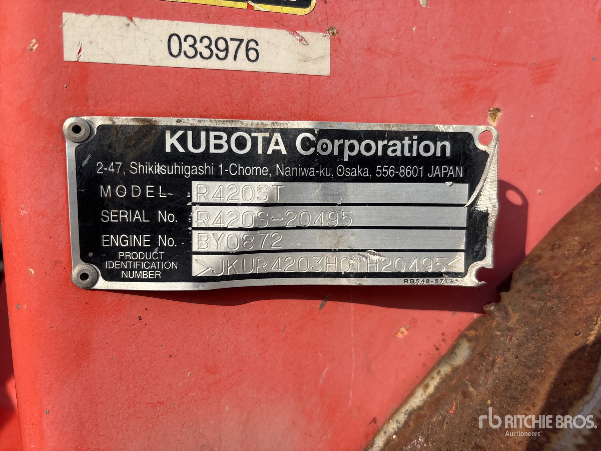 2012 Kubota R420ST