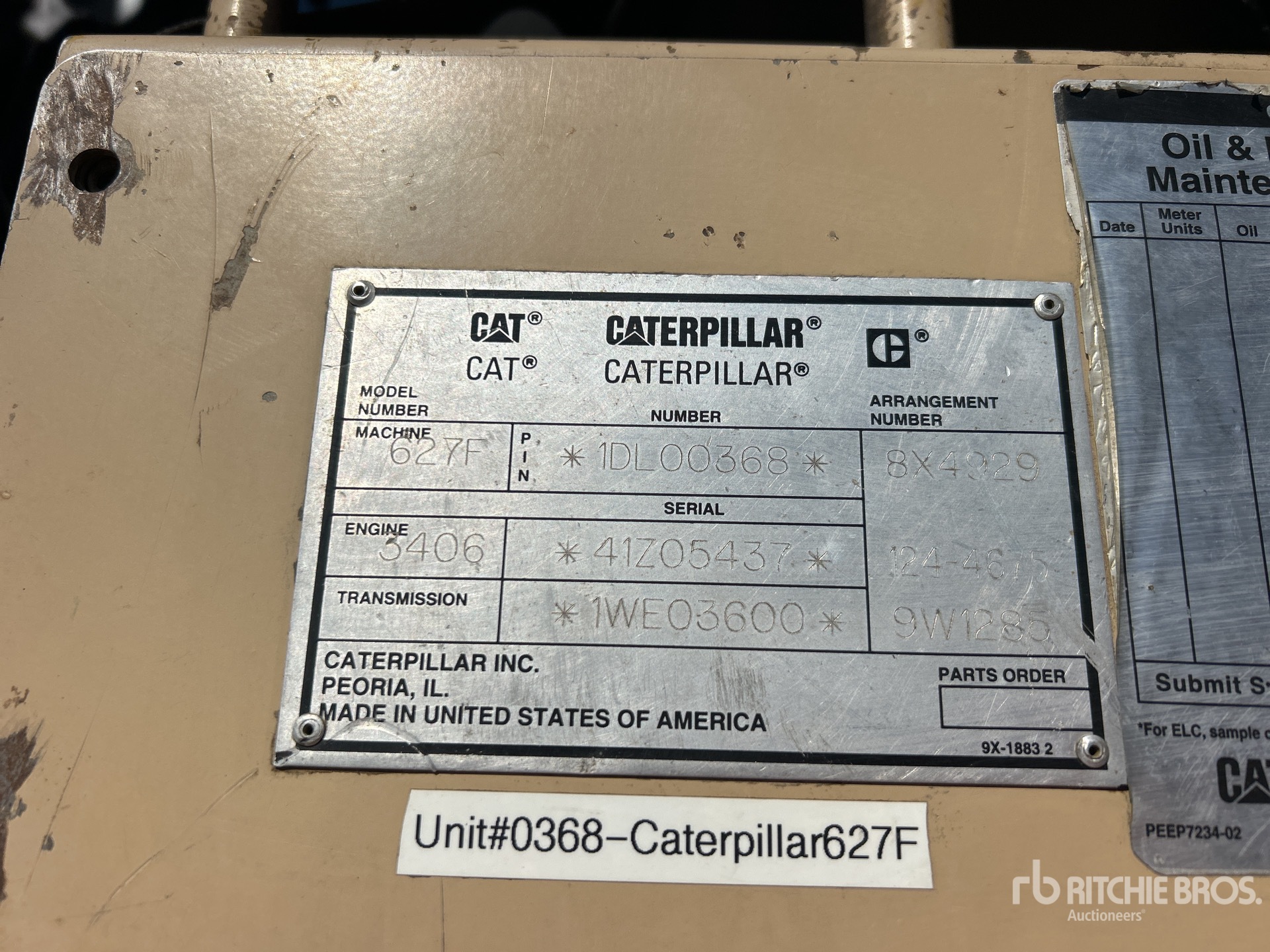 1997 Caterpillar 627F