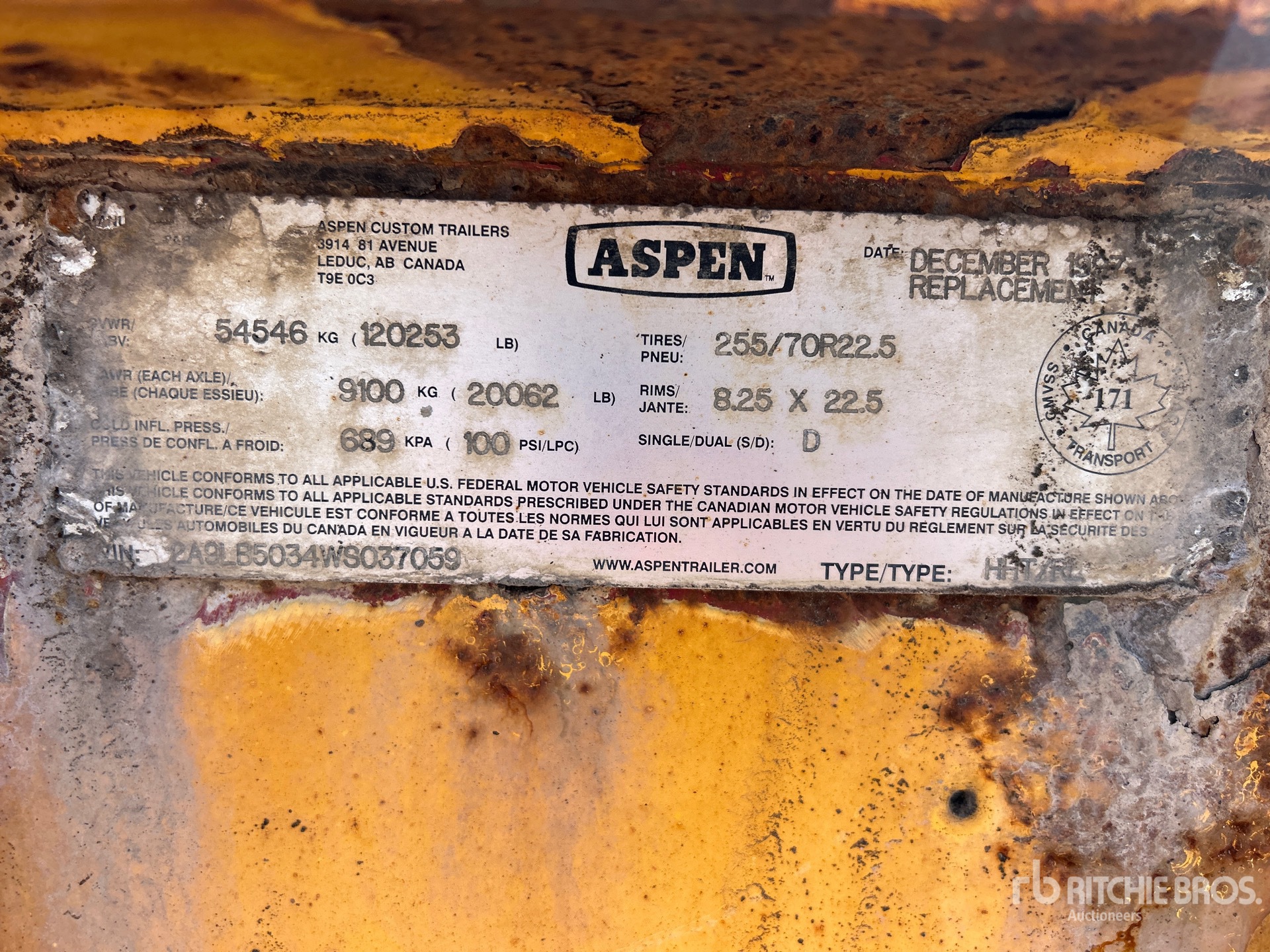 1998 Aspen Tri/A Removable Gooseneck