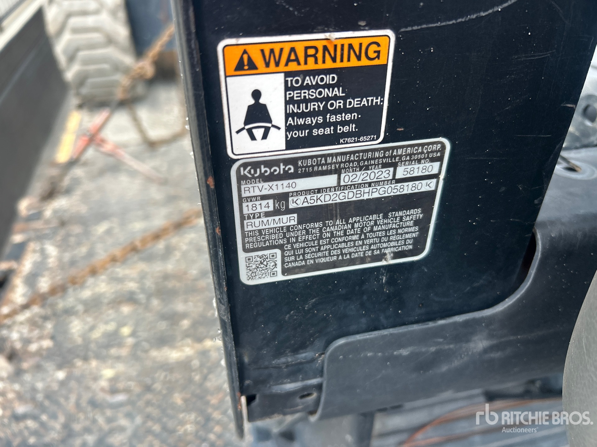 Photo of 2023 Kubota RTV-X1140