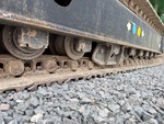 Undercarriage with Left Track Rollers