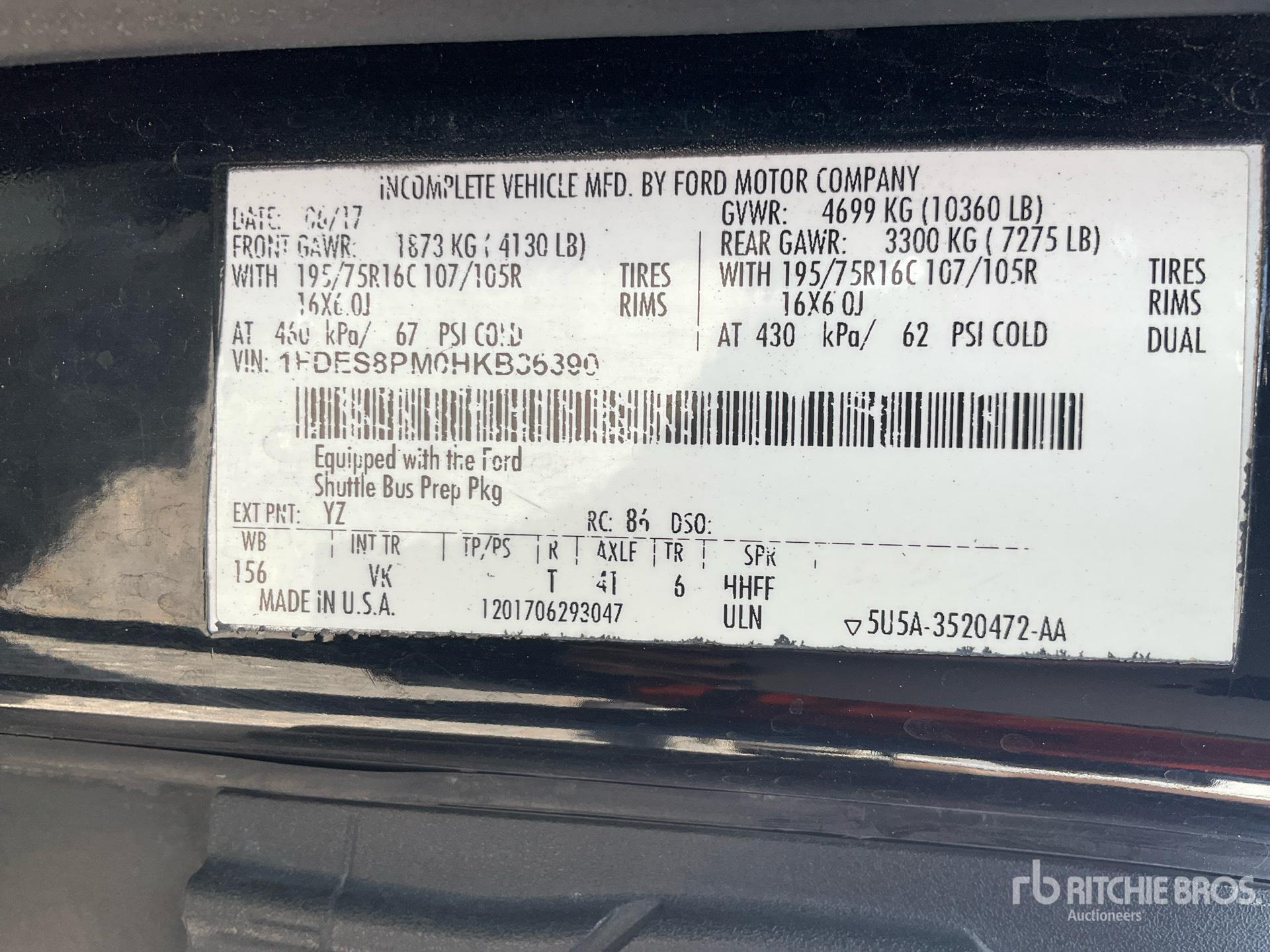 2017 Ford TRANSIT 350 HD