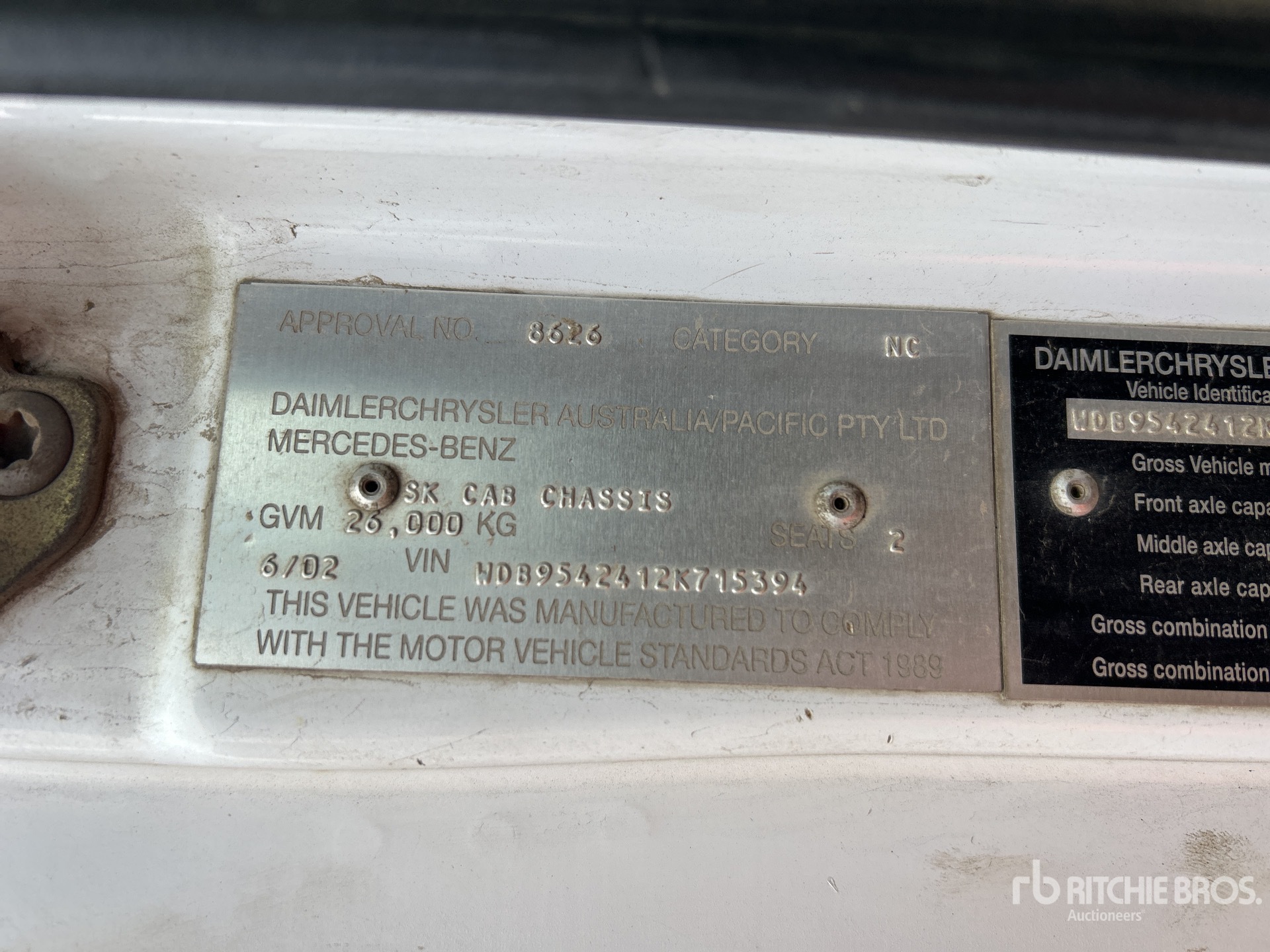 2002 Mercedes-Benz ACTROS 2643