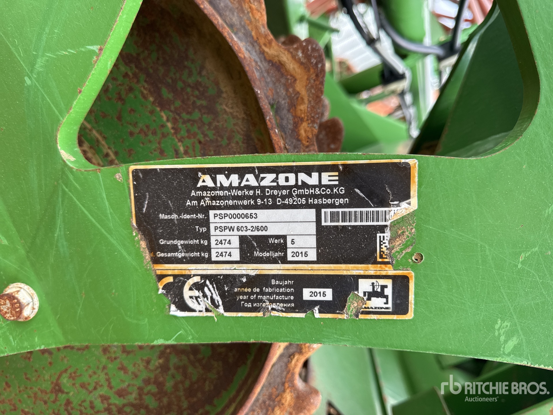 2015 Amazone PS603-2