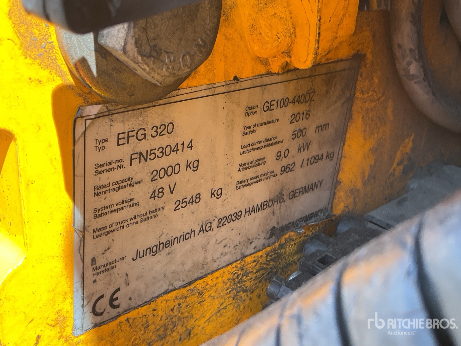 2016 Jungheinrich EFG320