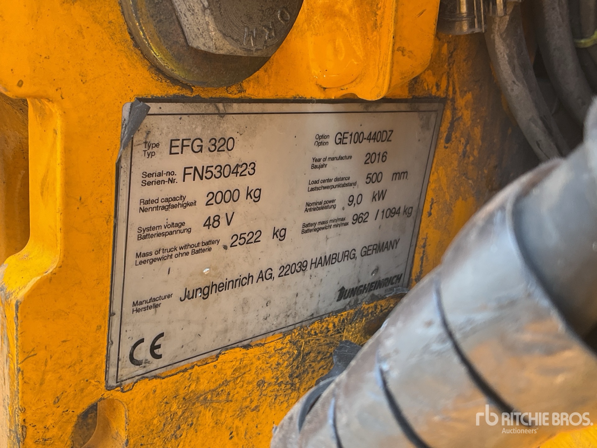2016 Jungheinrich EFG320