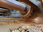 Crop Intake with Feed Chain and Sprockets