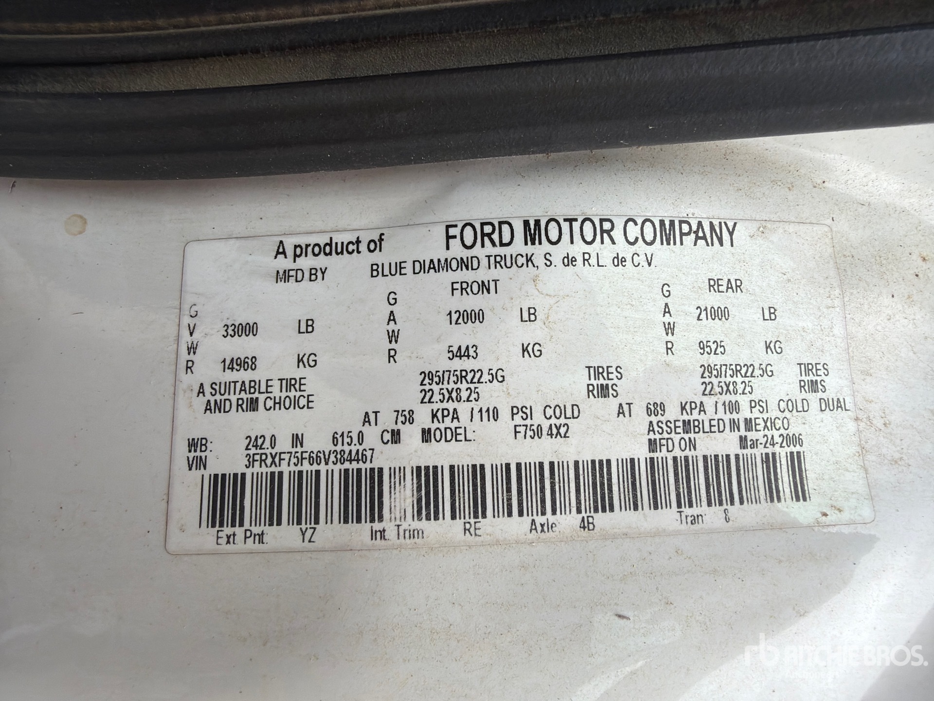 2006 Ford F-750