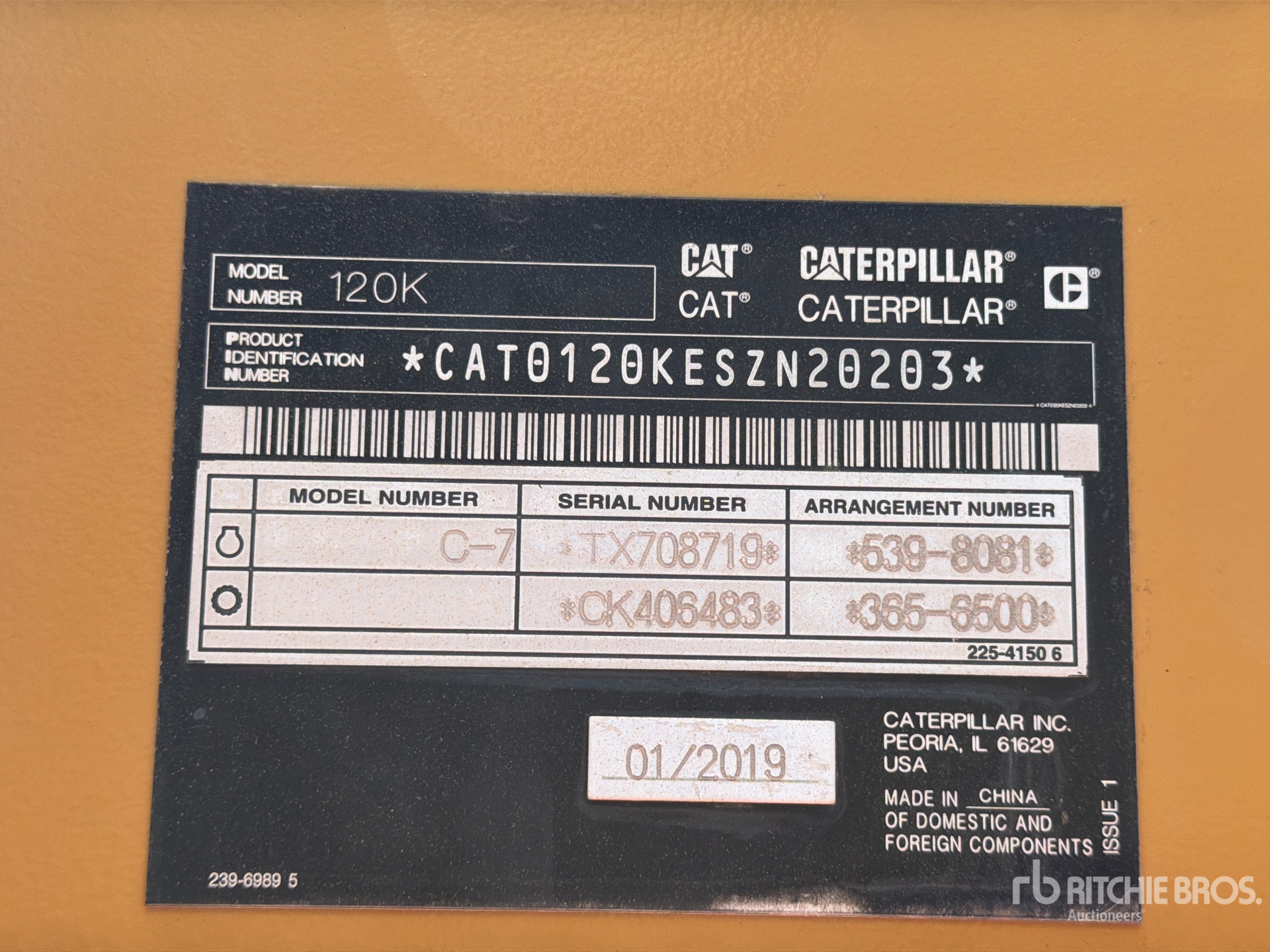 2019 Caterpillar 120K