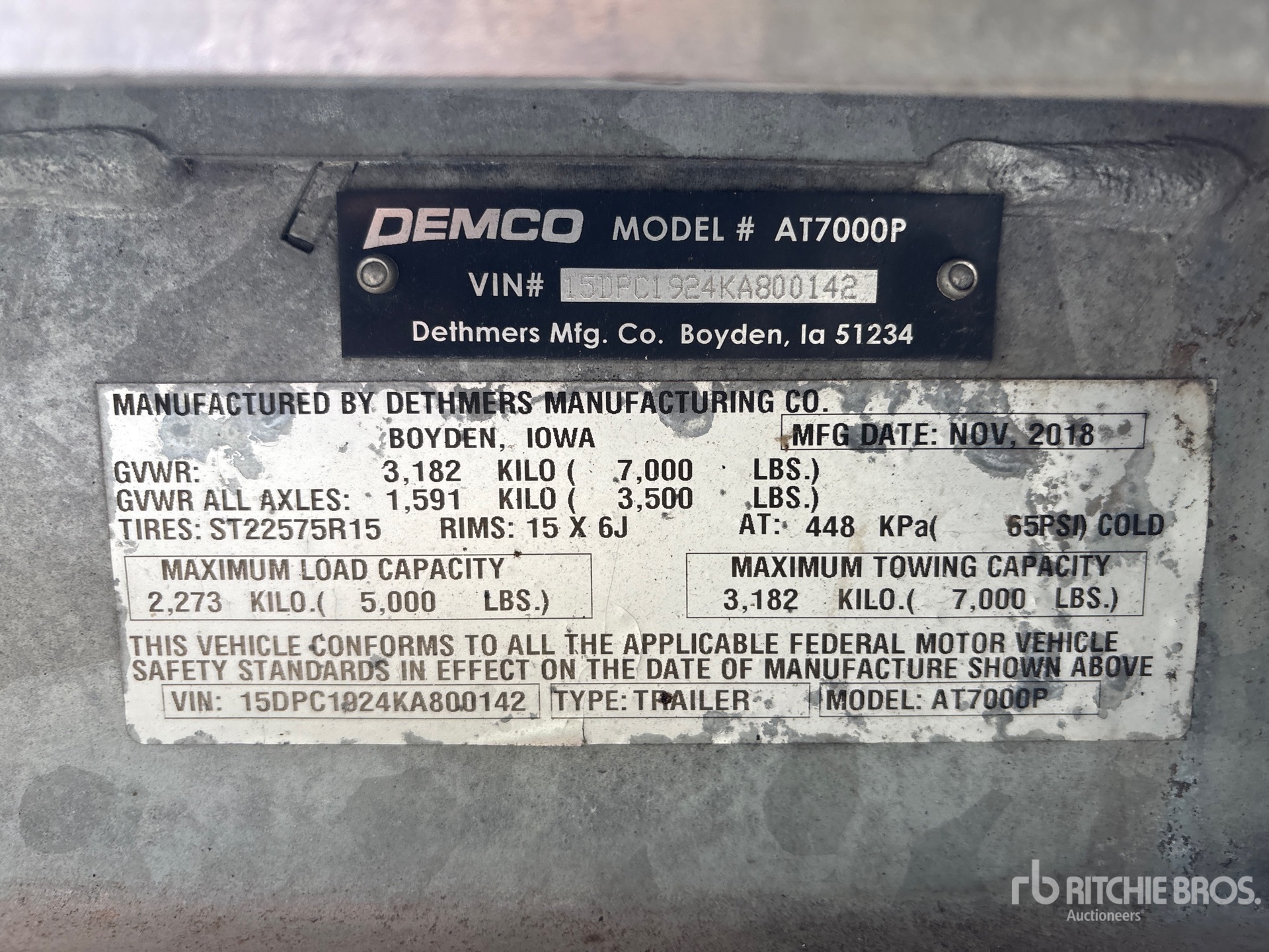 2019 Demco AT7000P