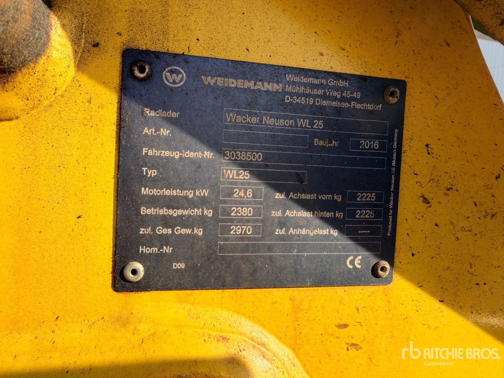 2016 Weidemann WL25