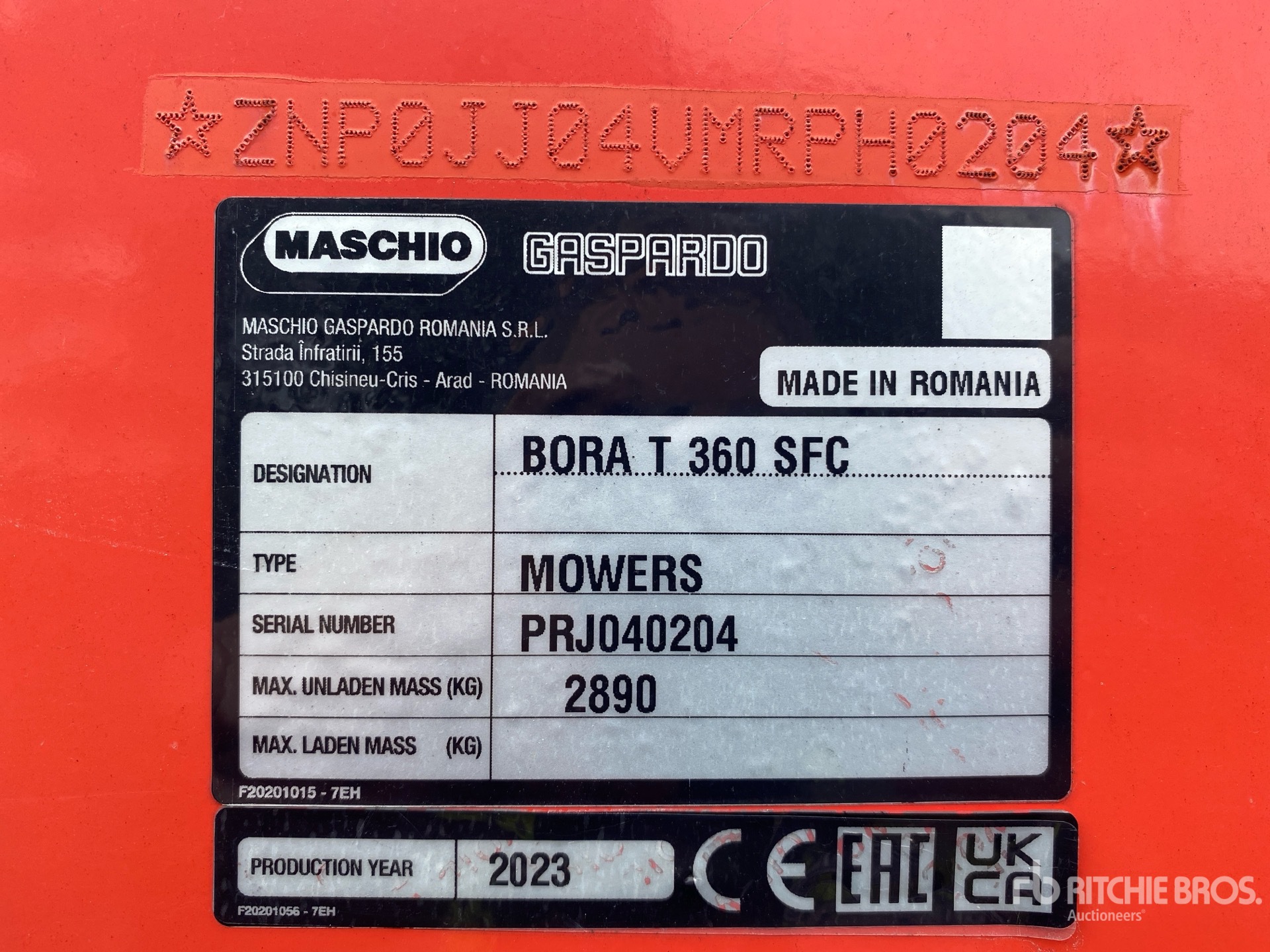 2023 Maschio BORA T360 SFC