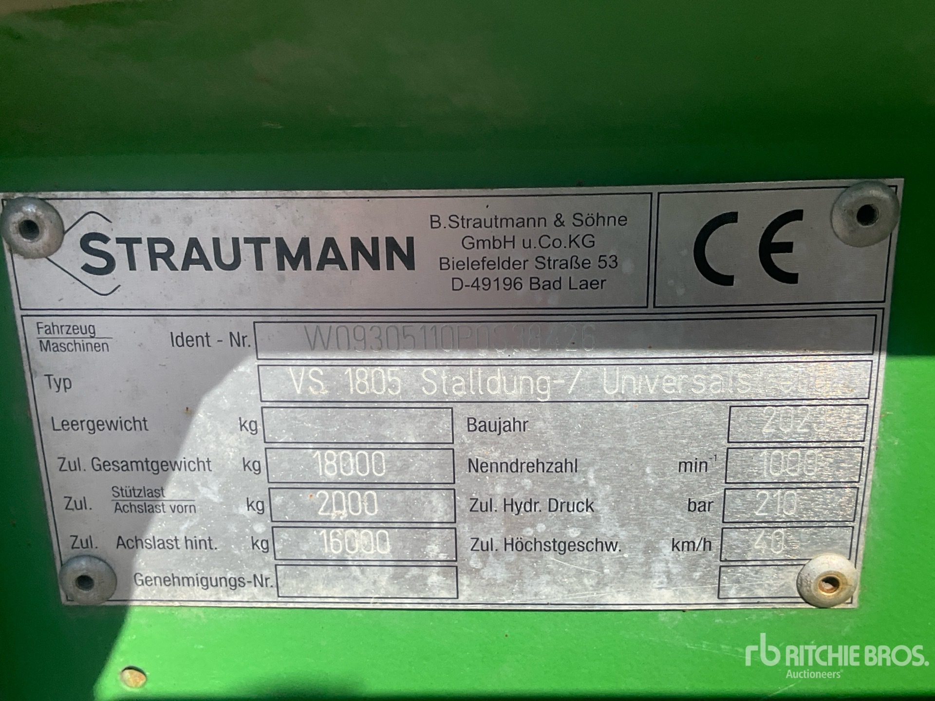 2023 Strautmann VS1805