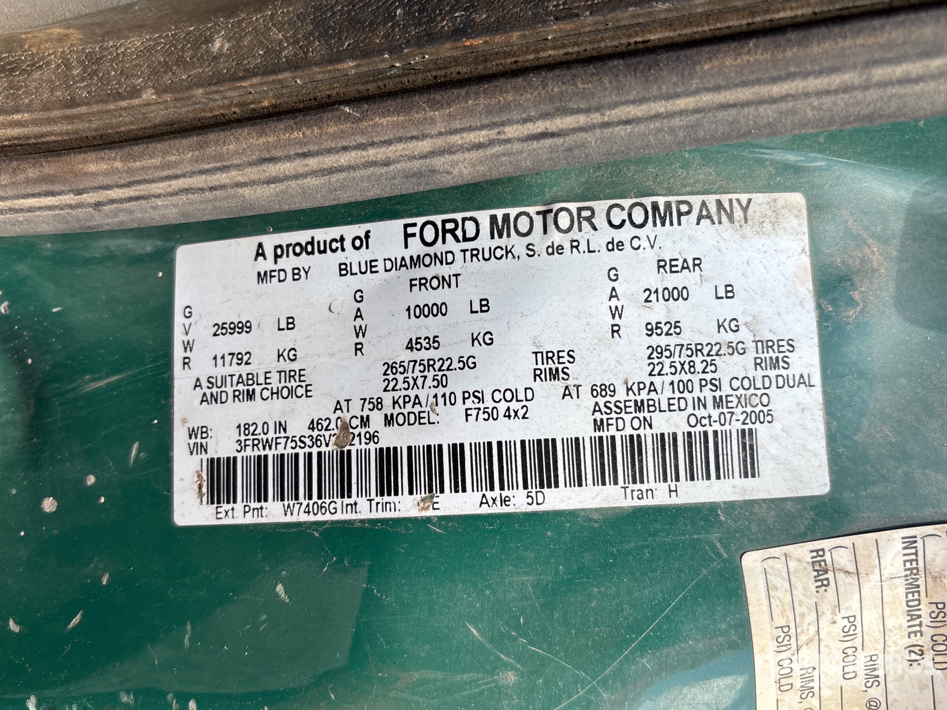 2006 Ford F-750