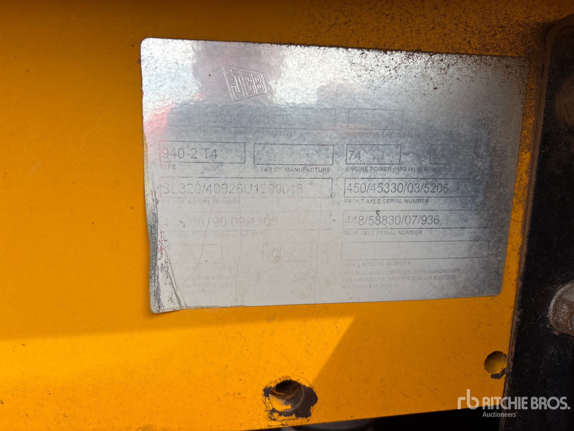 2018 JCB 940
