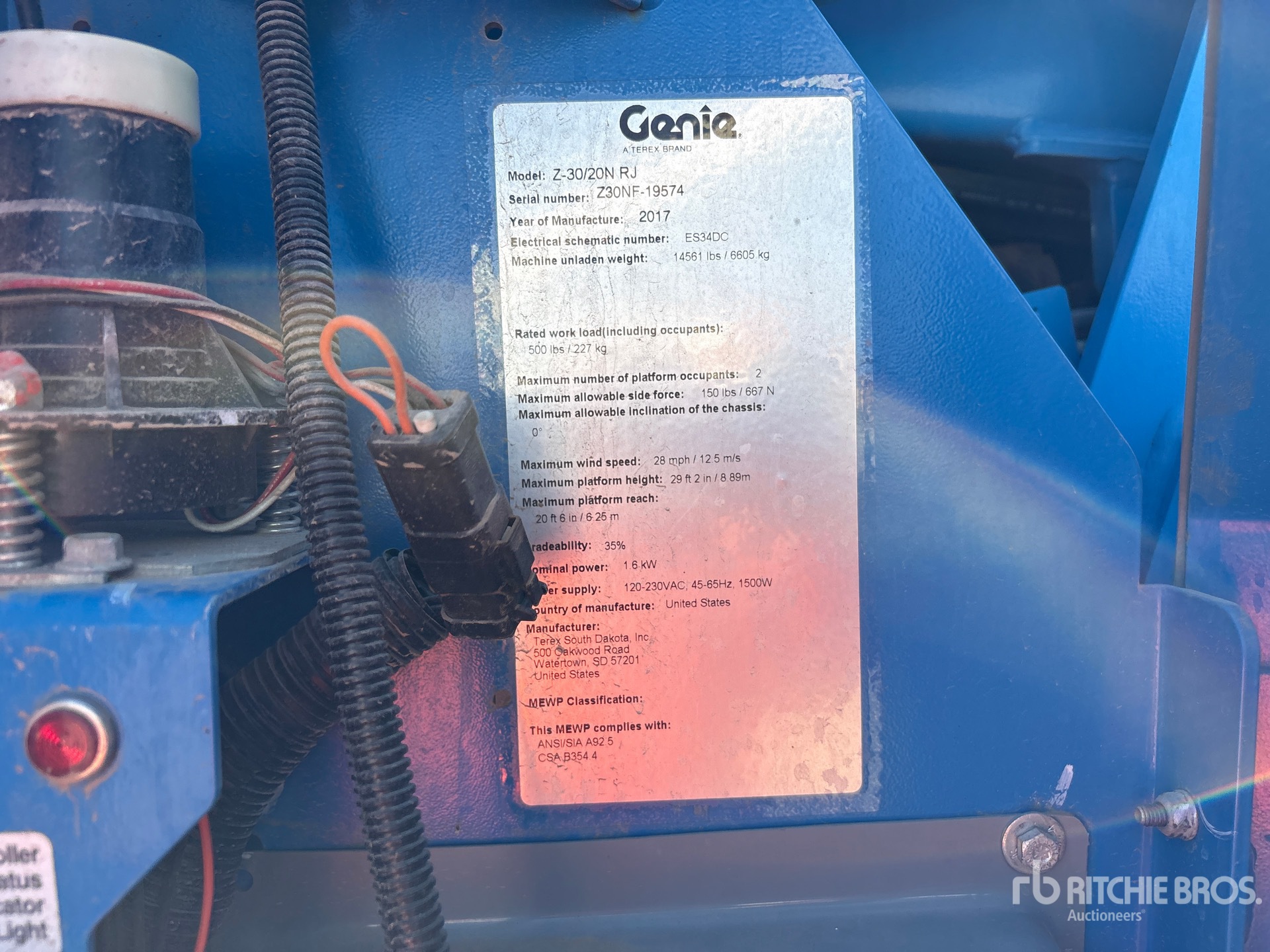 2017 Genie Z-30/20N RJ