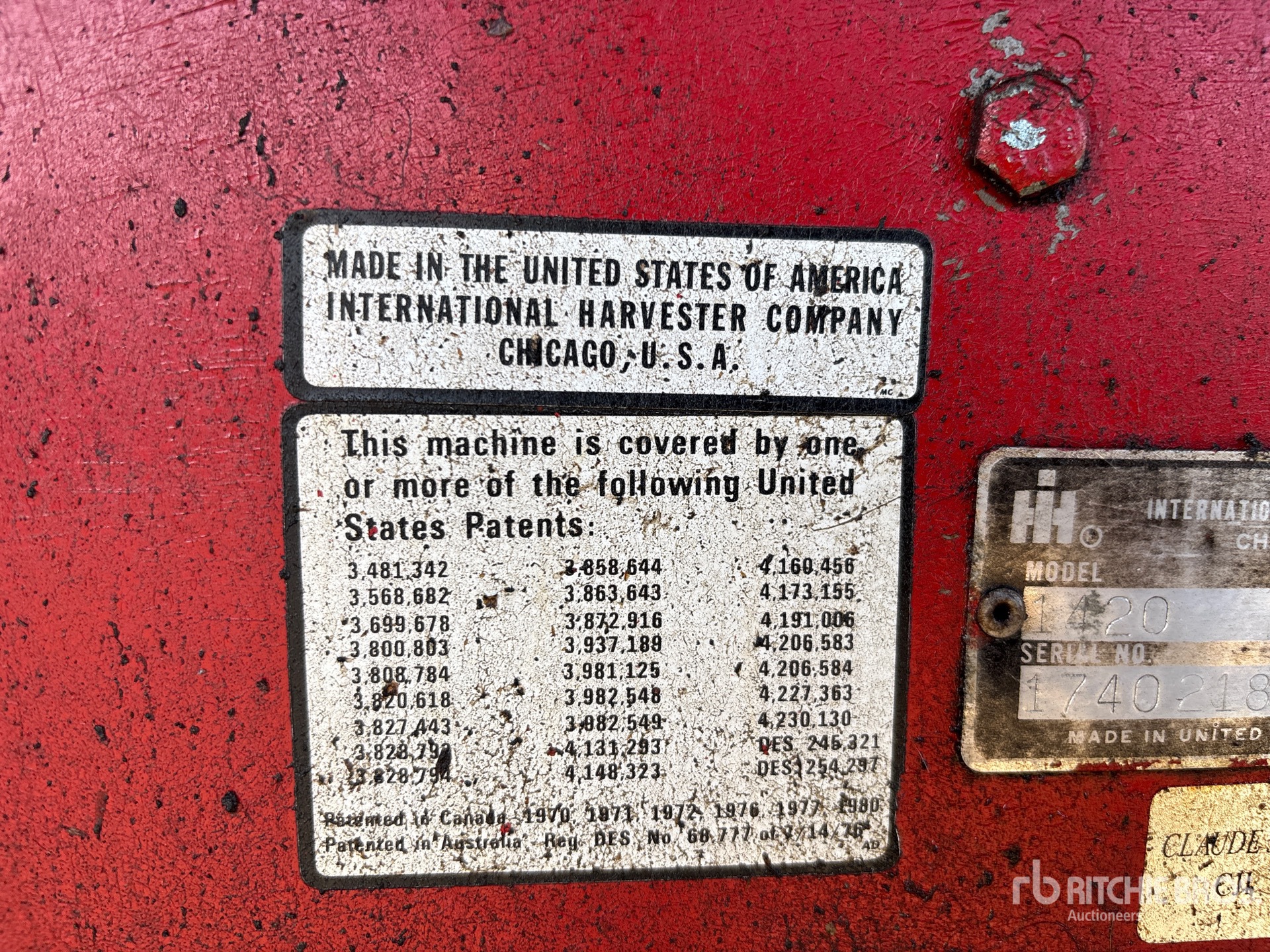 1981 International Harvester 1420 AXIAL-FLOW