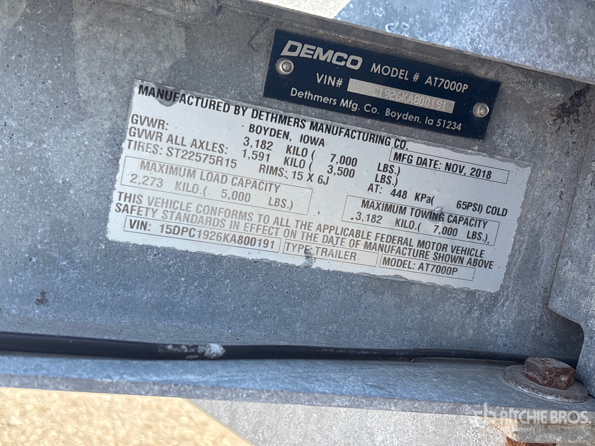 2019 Demco AT7000P