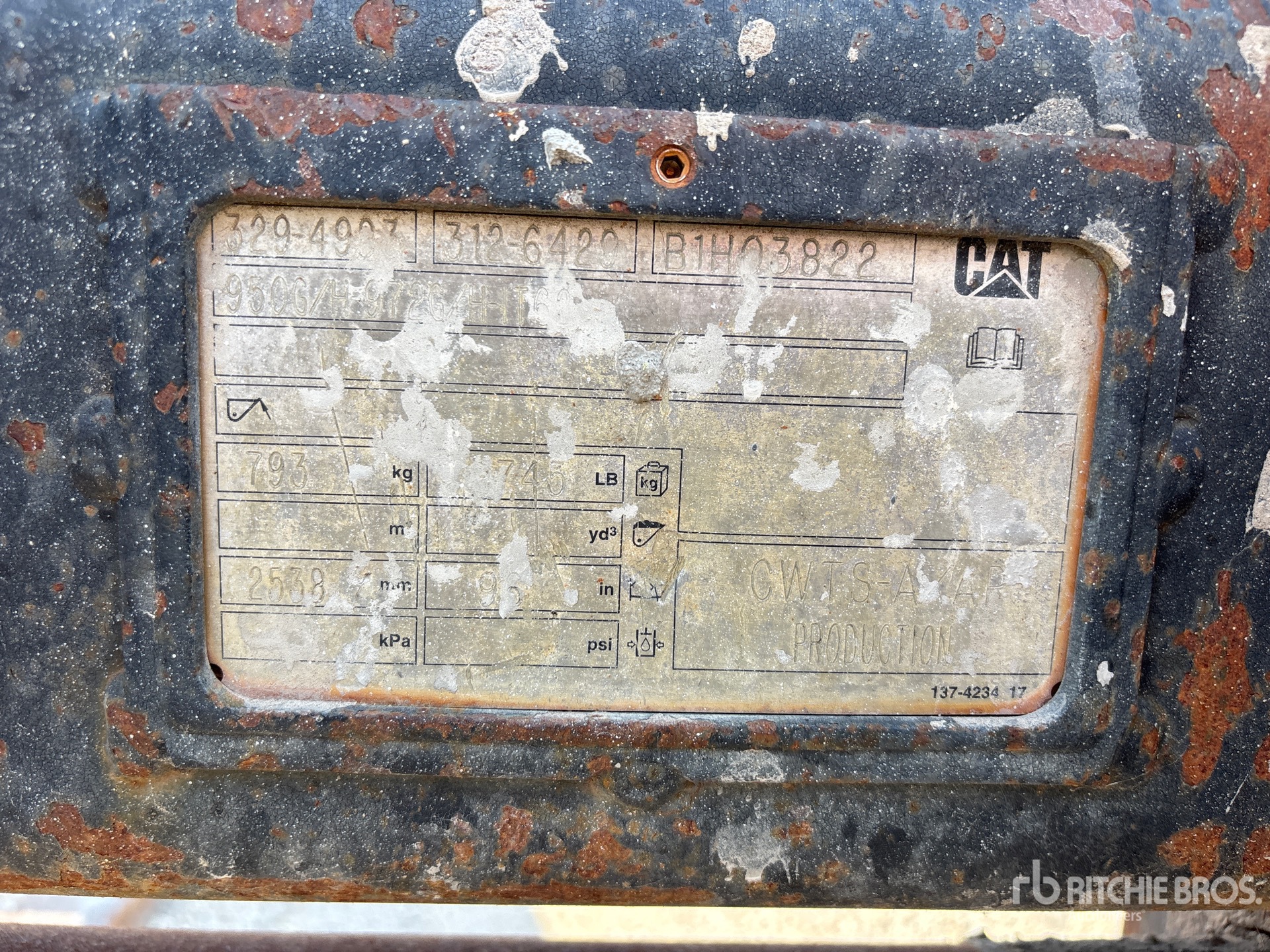 Caterpillar 60 in Q/C - Fits Cat 950H