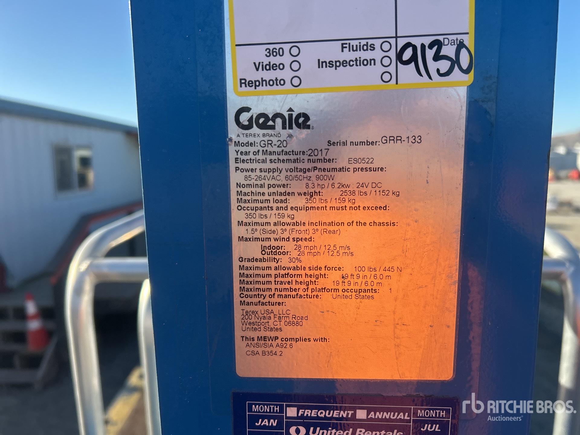 2017 Genie GR20