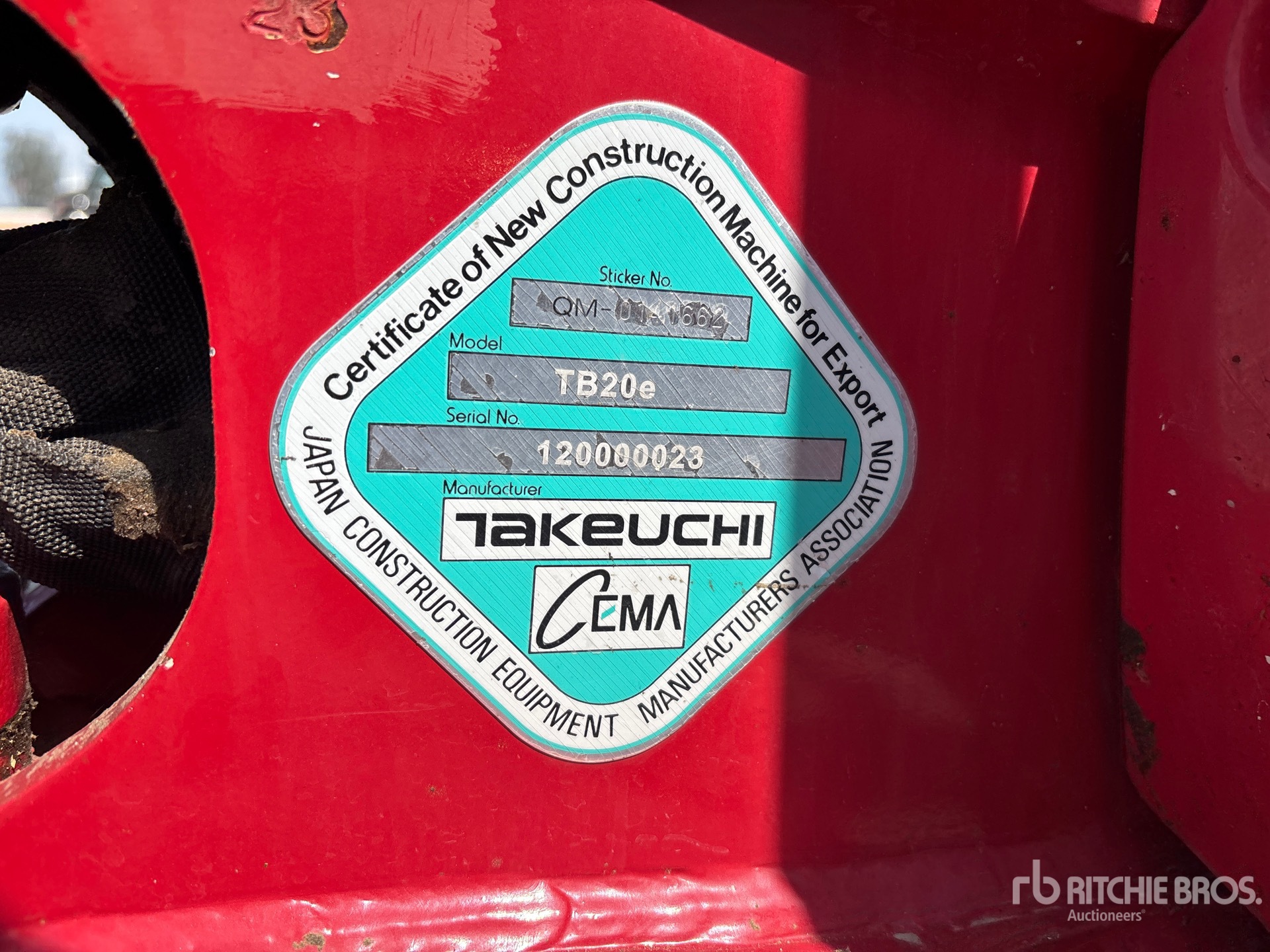 2021 Takeuchi TB20E