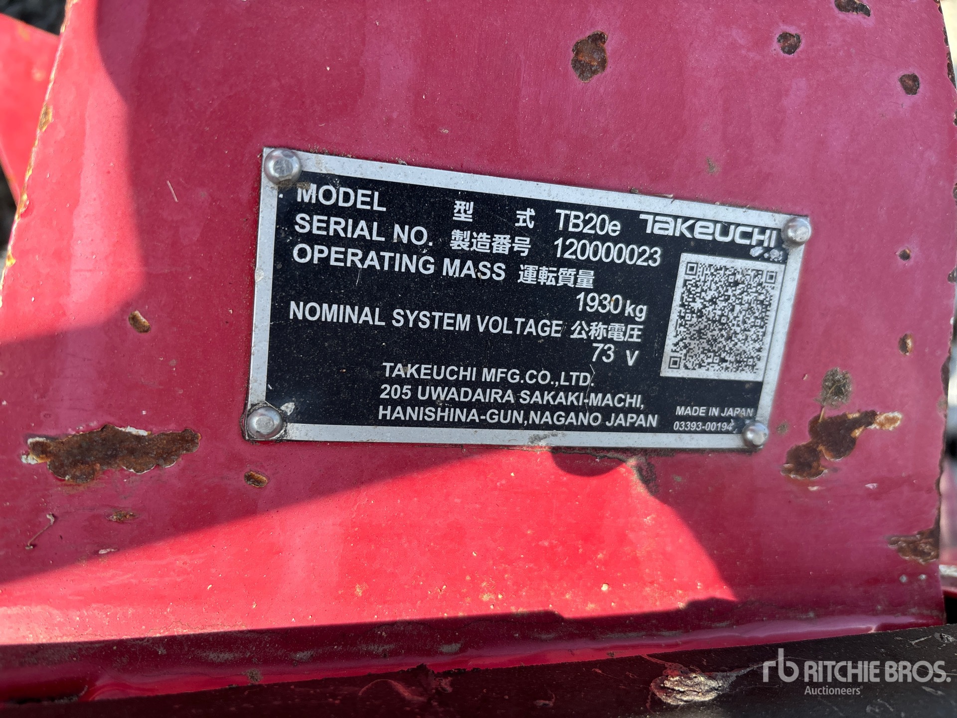 2021 Takeuchi TB20E