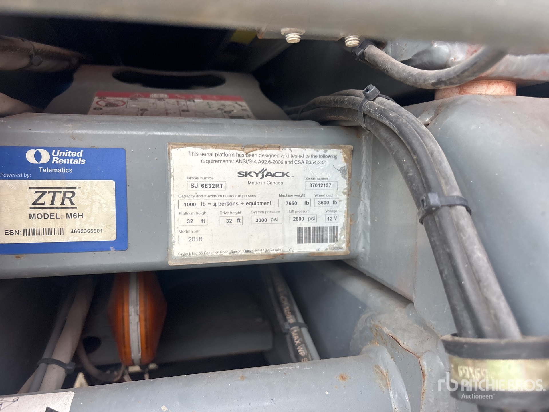 2018 Skyjack SJ6832 RT