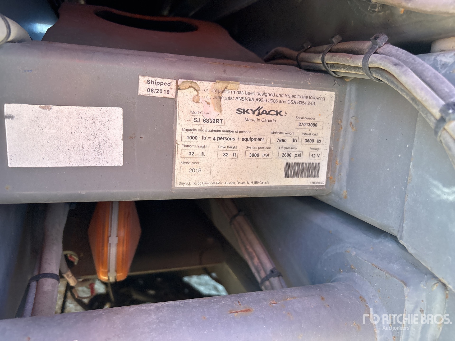 2018 Skyjack SJ6832 RT