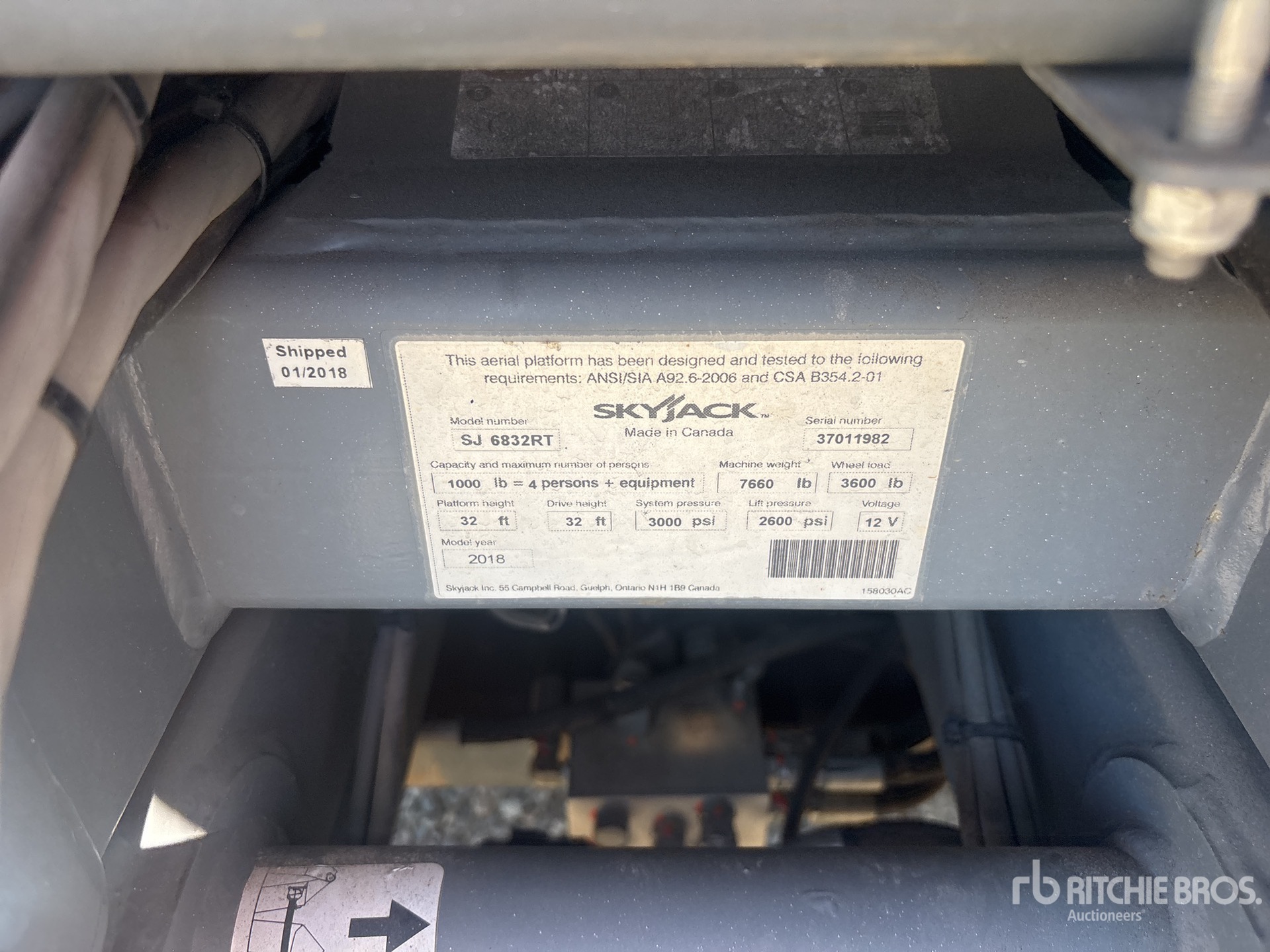 2018 Skyjack SJ8841RT
