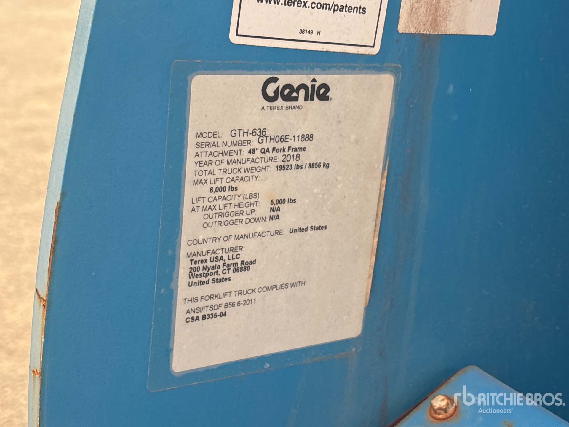 2018 Genie GTH-636