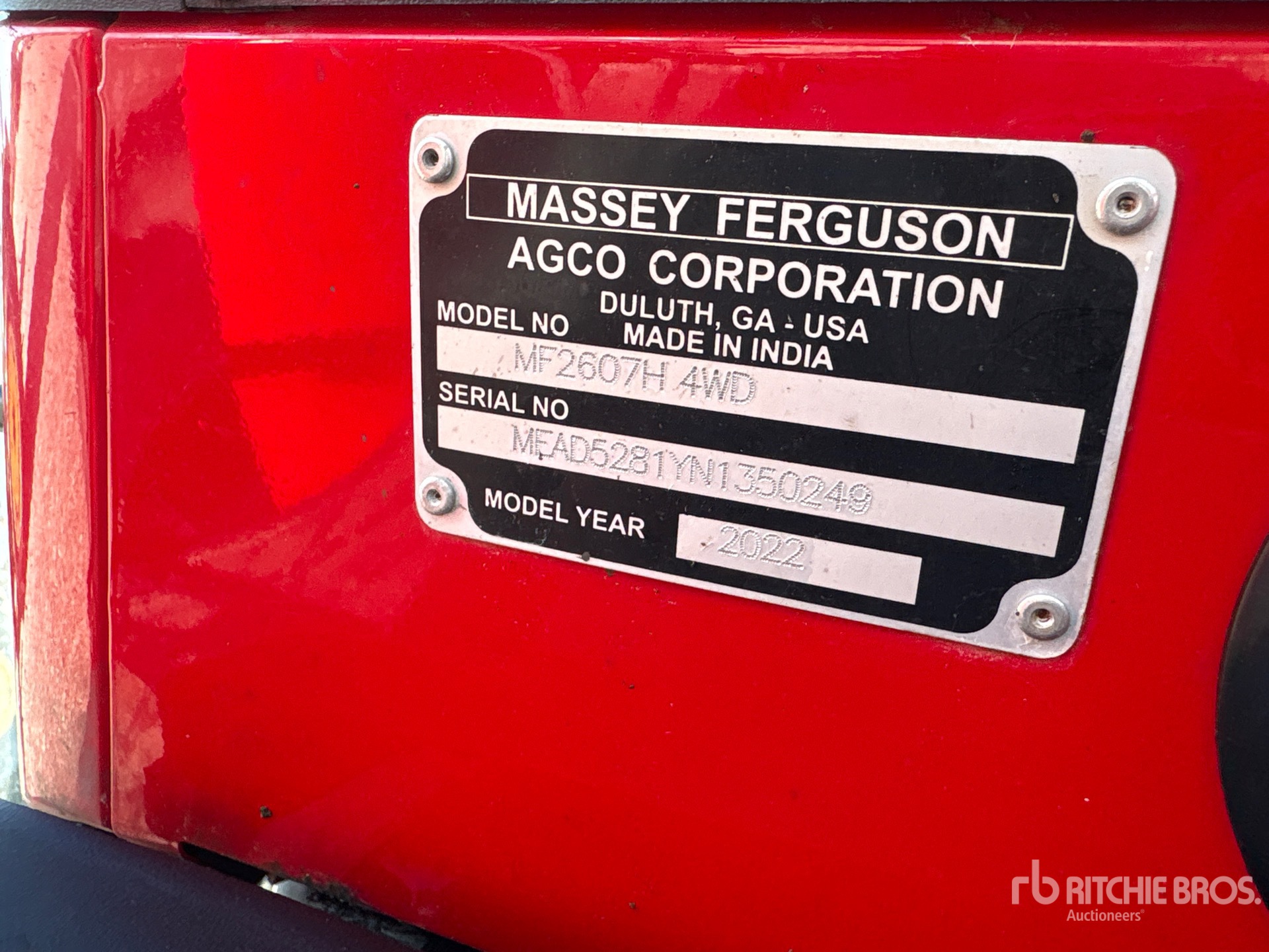 2022 Massey Ferguson MF2607H