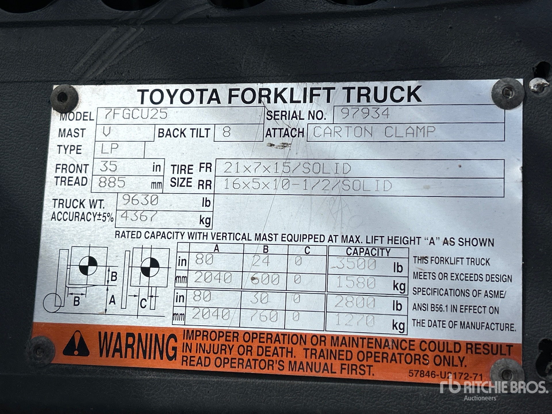 2006 Toyota 7FGCU25