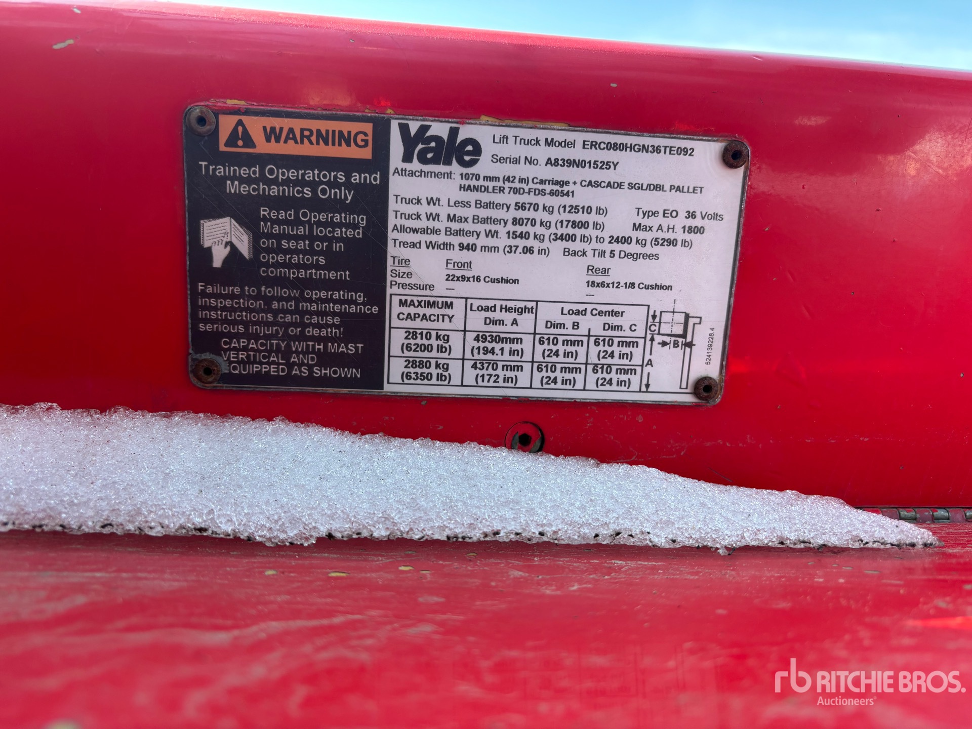 2001 Yale ERC080HGN36TE09