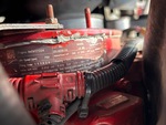 Engine with Emission Label